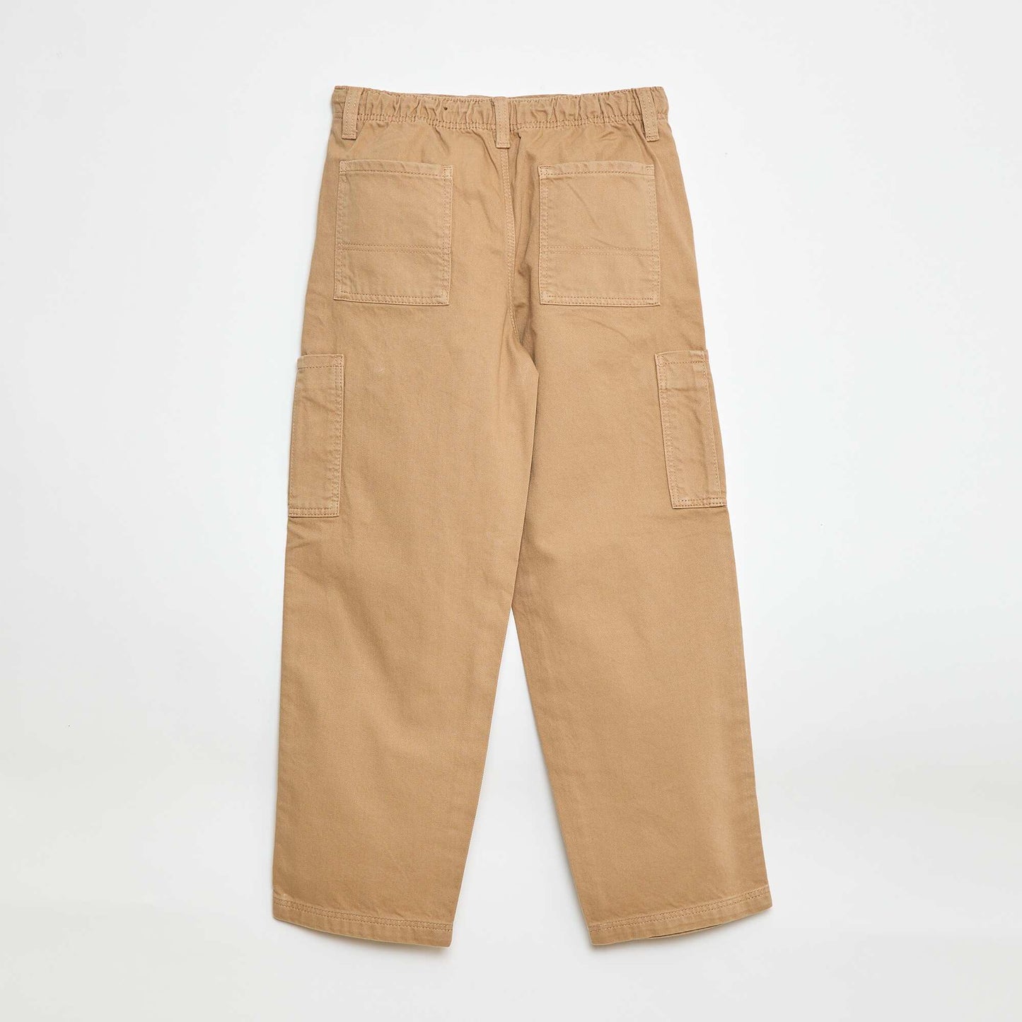 Multi-Pocket Plain Trousers BEIGE