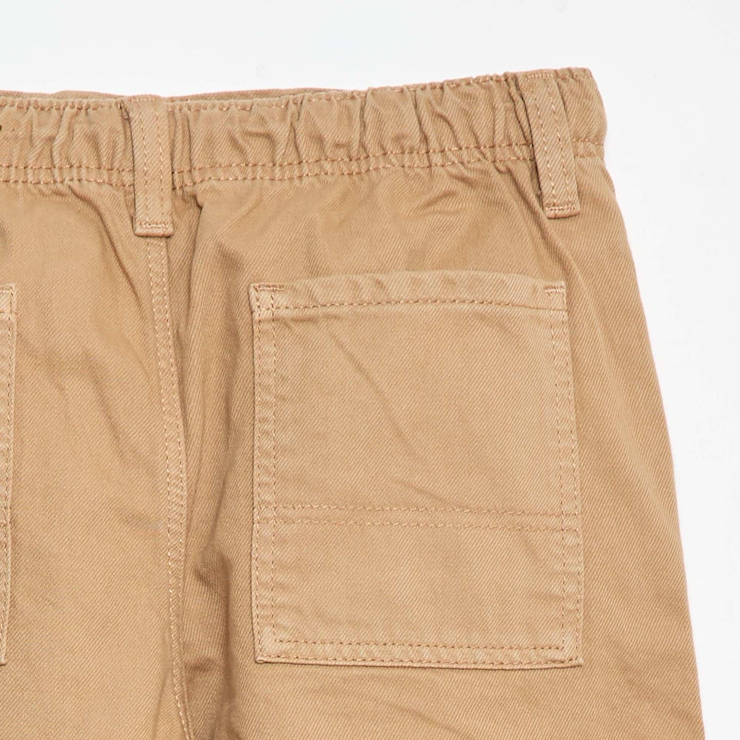 Multi-Pocket Plain Trousers BEIGE