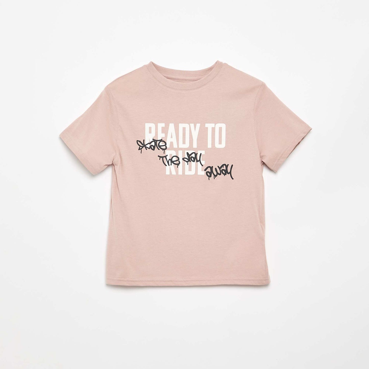 Printed Short-Sleeve T-Shirt MAUVE / LILAC