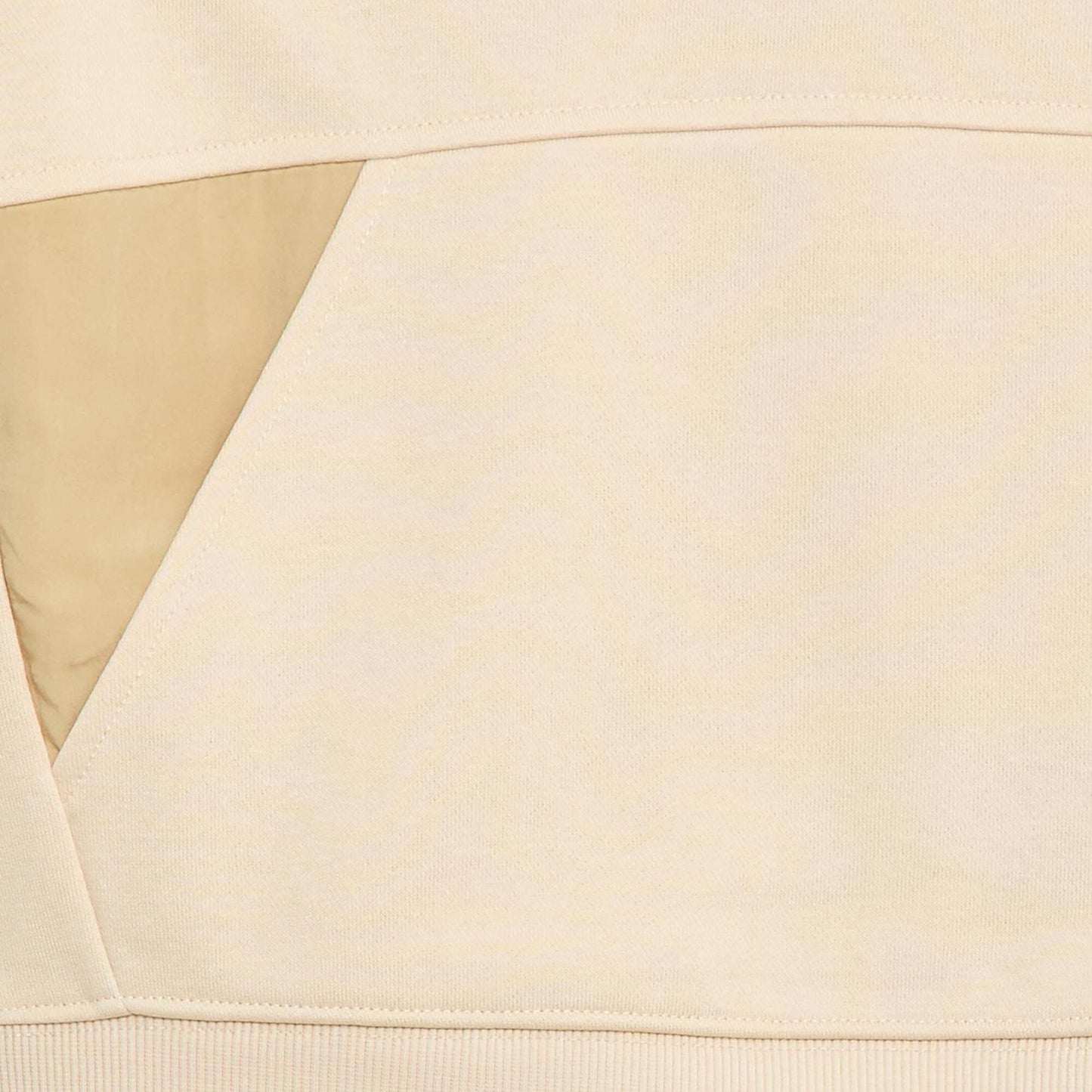 Plain Hoodie with Kangaroo Pocket BEIGE