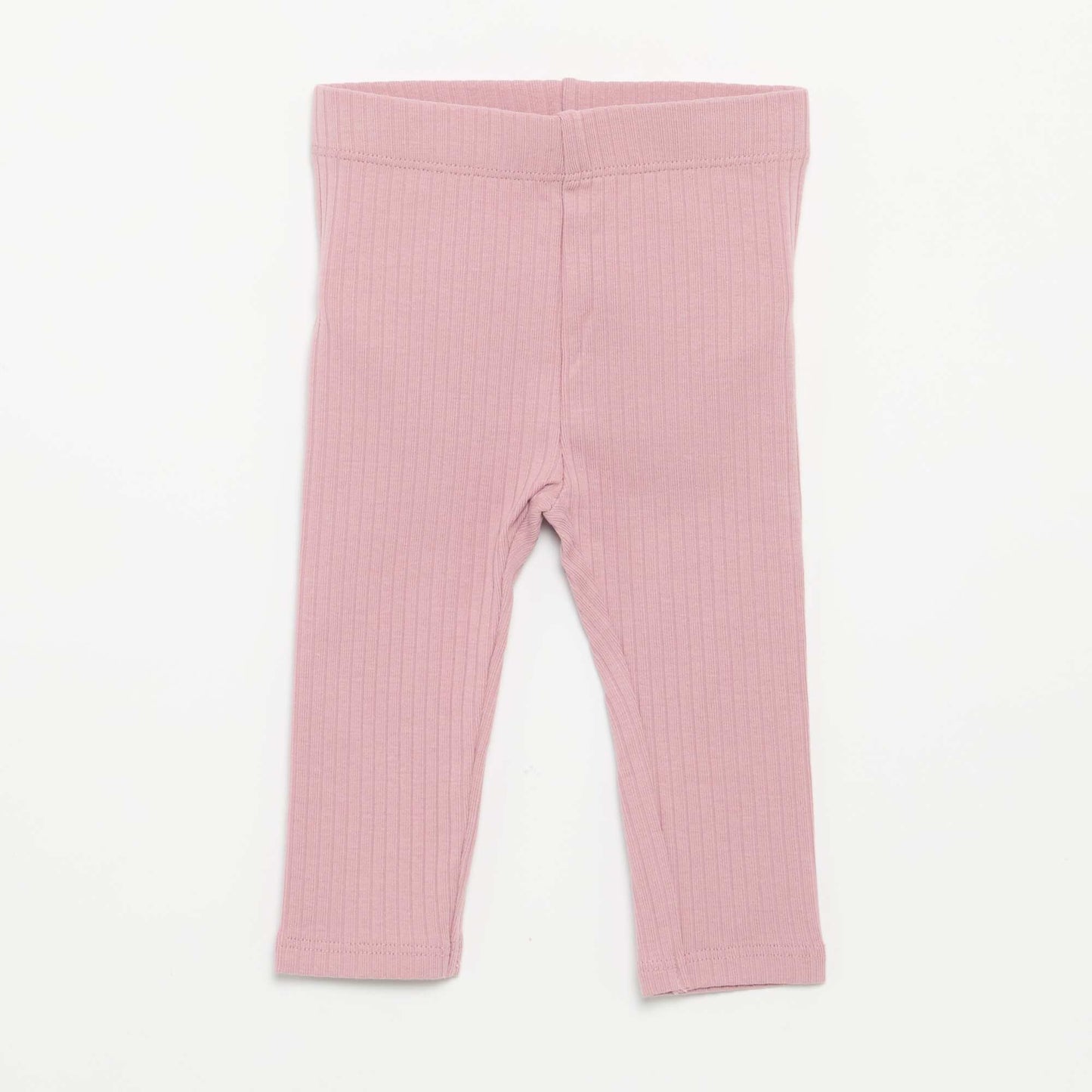 Pack of 2 Ribbed Leggings PURPLE