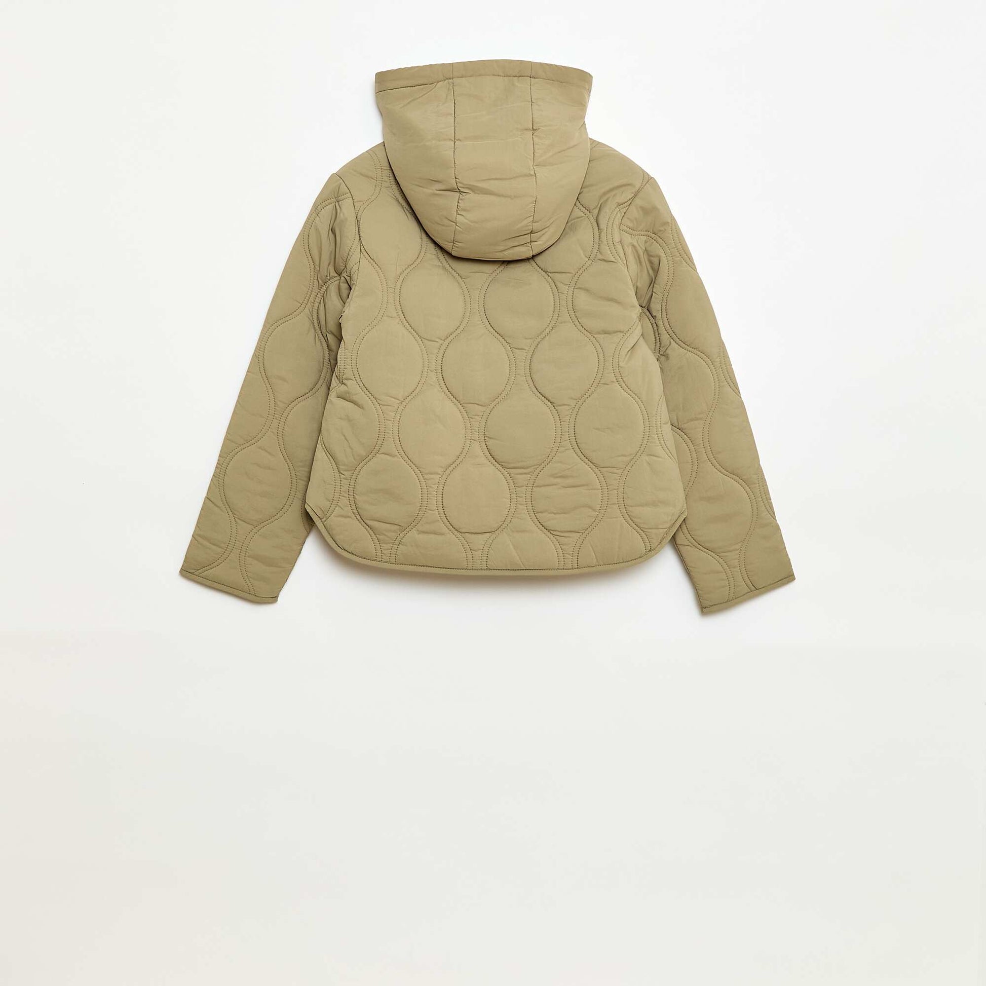 Quilted Hooded Jacket GREEN