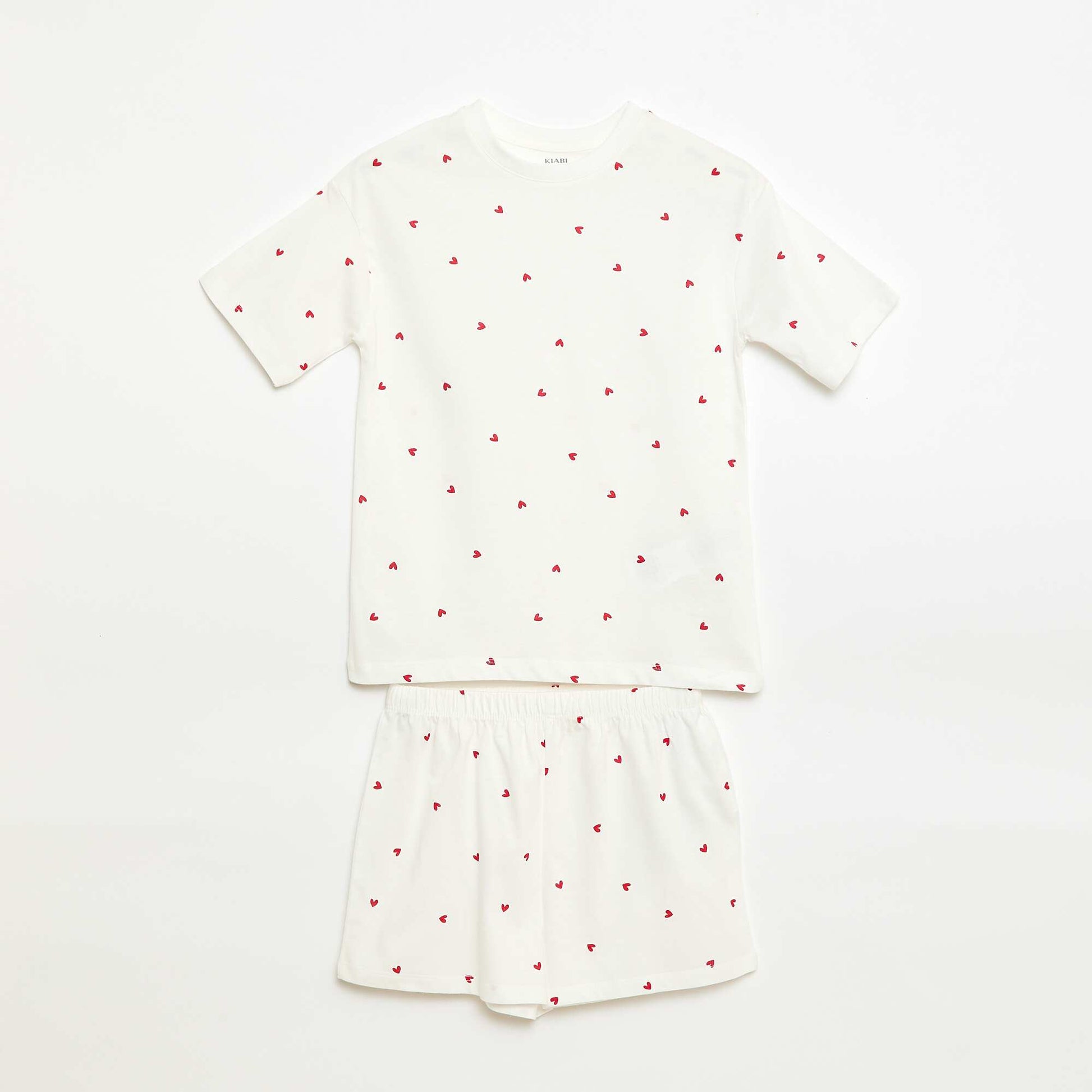 Short pajama set - 2 pieces WHITE