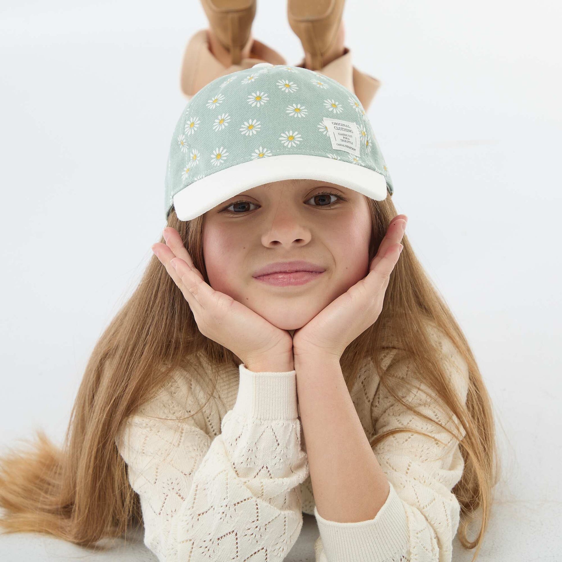 Adjustable Patterned Baseball Cap with Hook-and-Loop Fastener GREEN