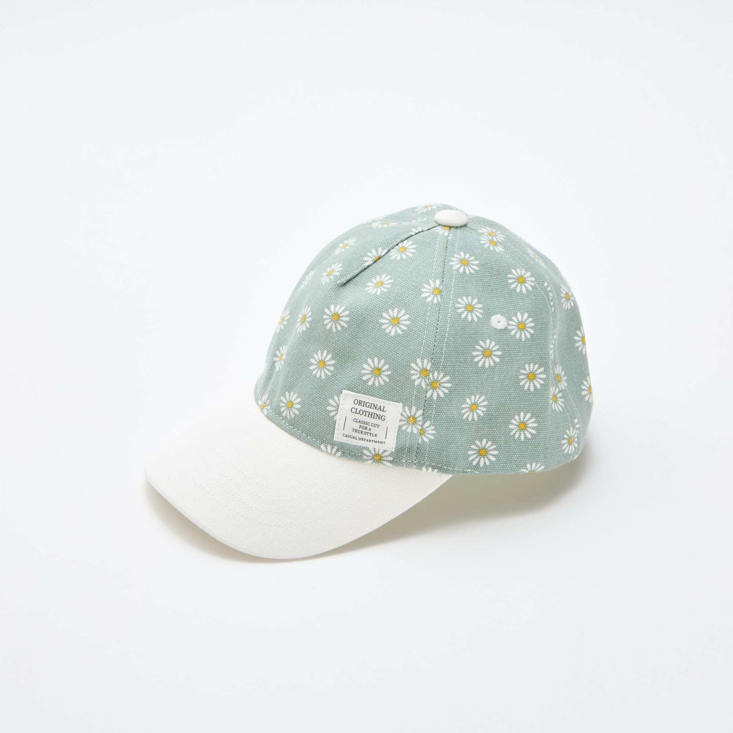 Adjustable Patterned Baseball Cap with Hook-and-Loop Fastener GREEN