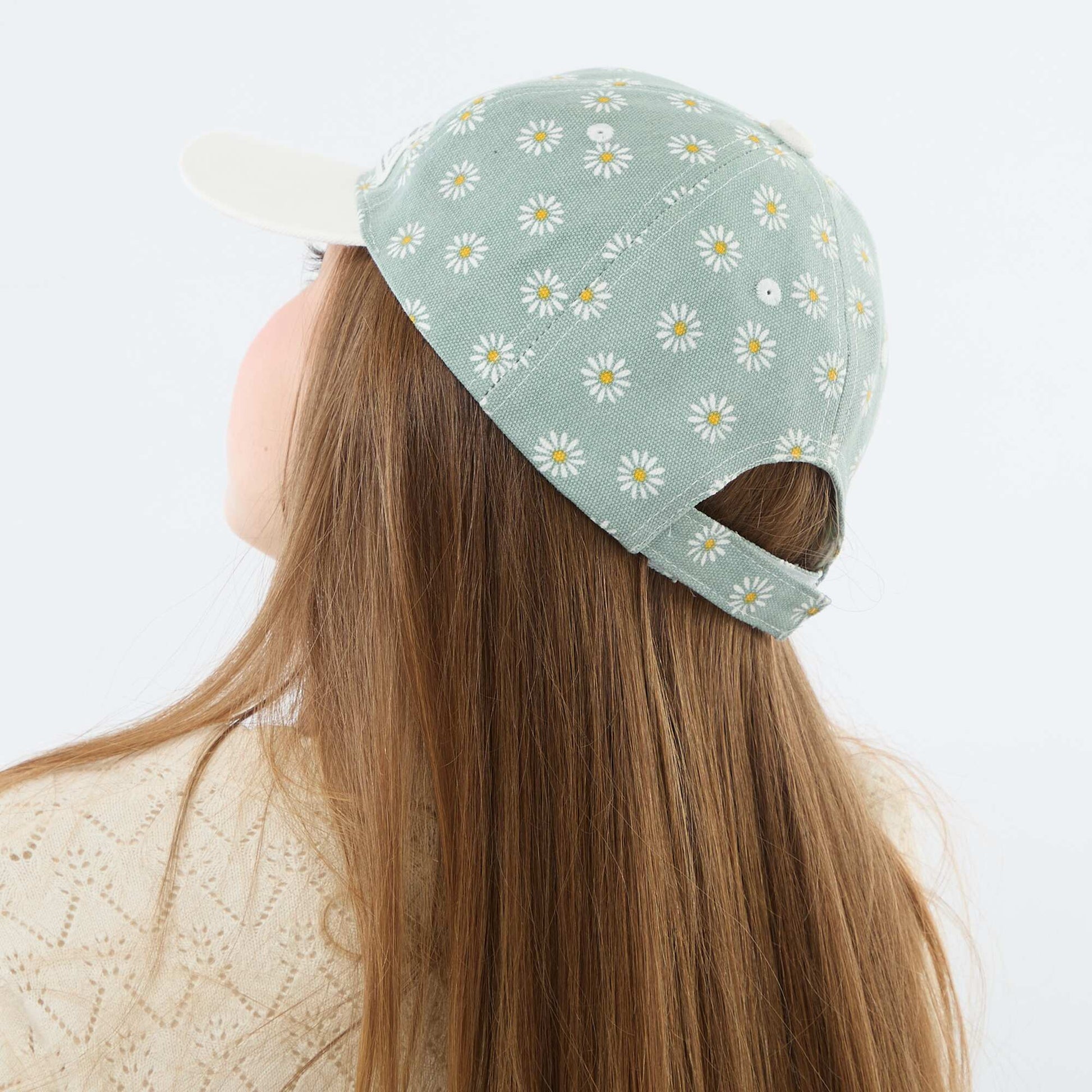 Adjustable Patterned Baseball Cap with Hook-and-Loop Fastener GREEN