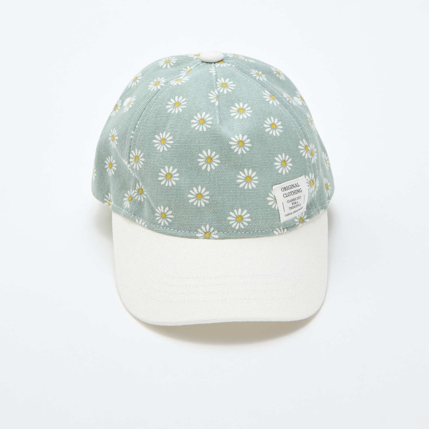 Adjustable Patterned Baseball Cap with Hook-and-Loop Fastener GREEN