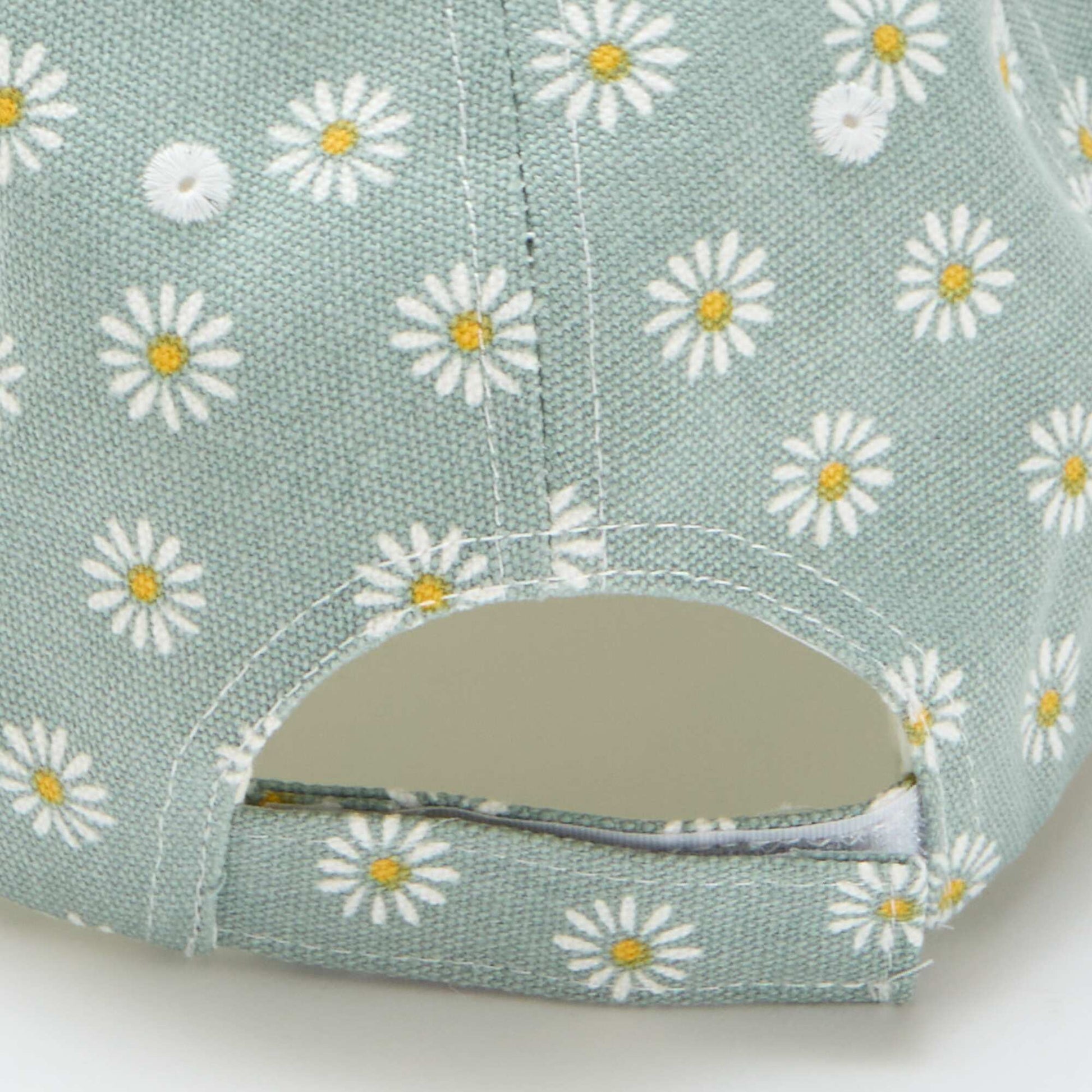 Adjustable Patterned Baseball Cap with Hook-and-Loop Fastener GREEN