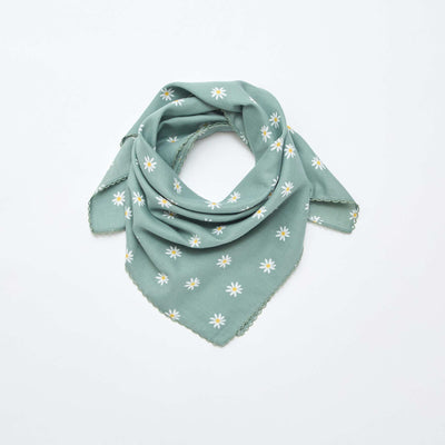 Printed Square Scarf GREEN