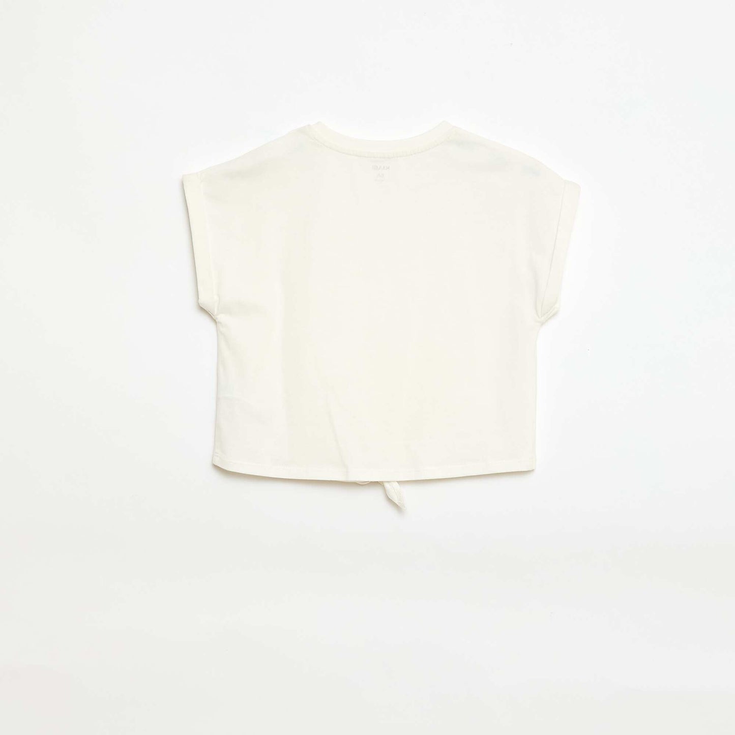 Bluzë pambuku me lidhëse në bel