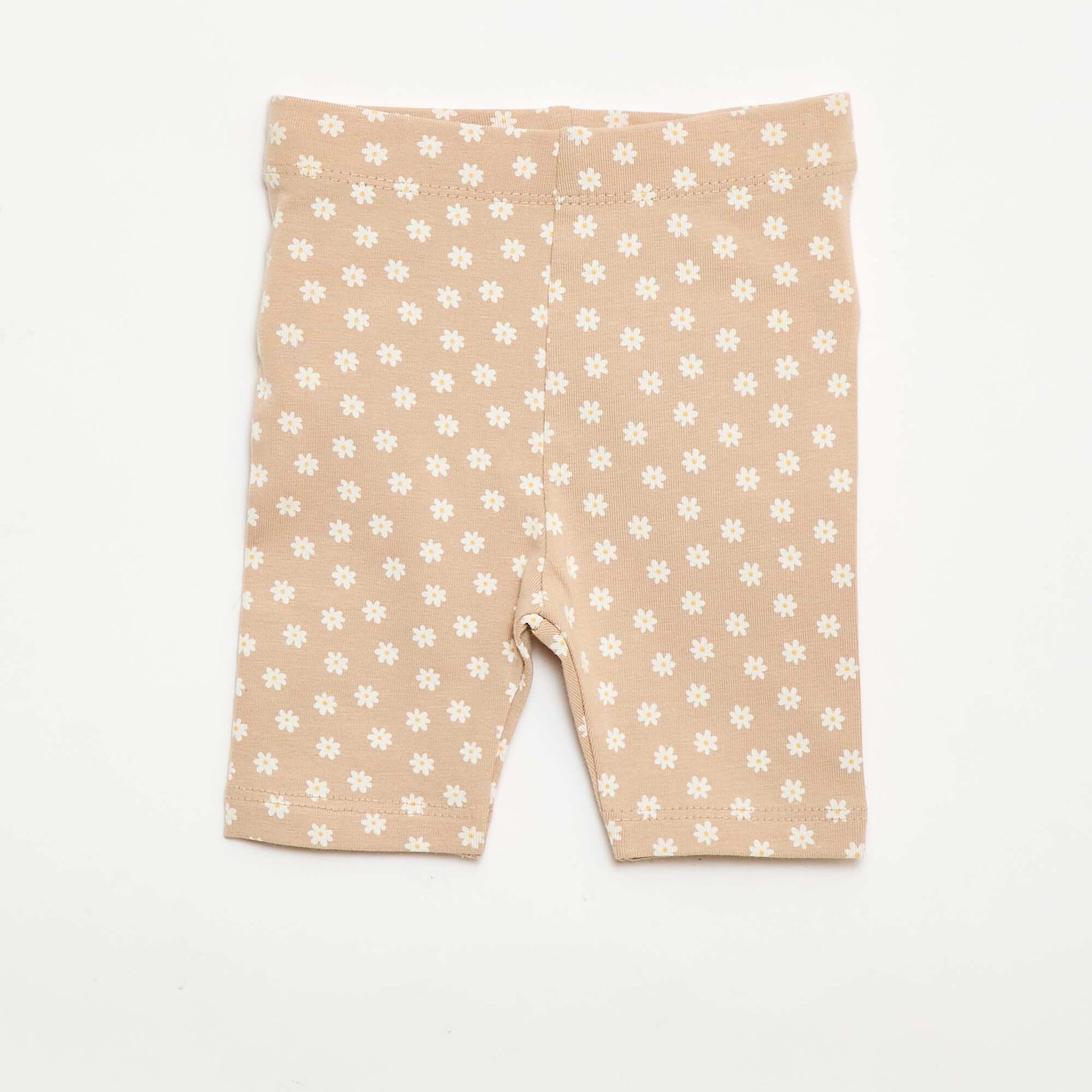 2-pack of cropped leggings BEIGE