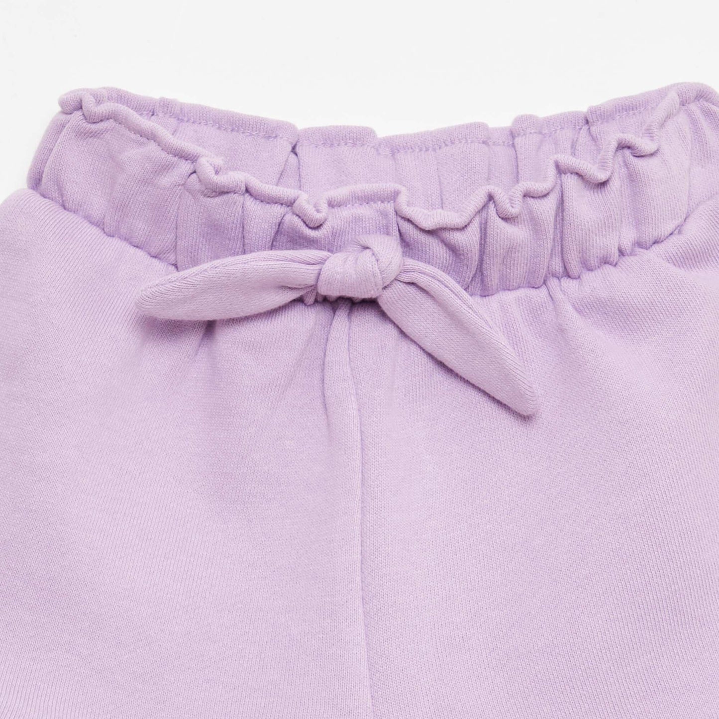 Ruffled Shorts with Tie Waist PURPLE