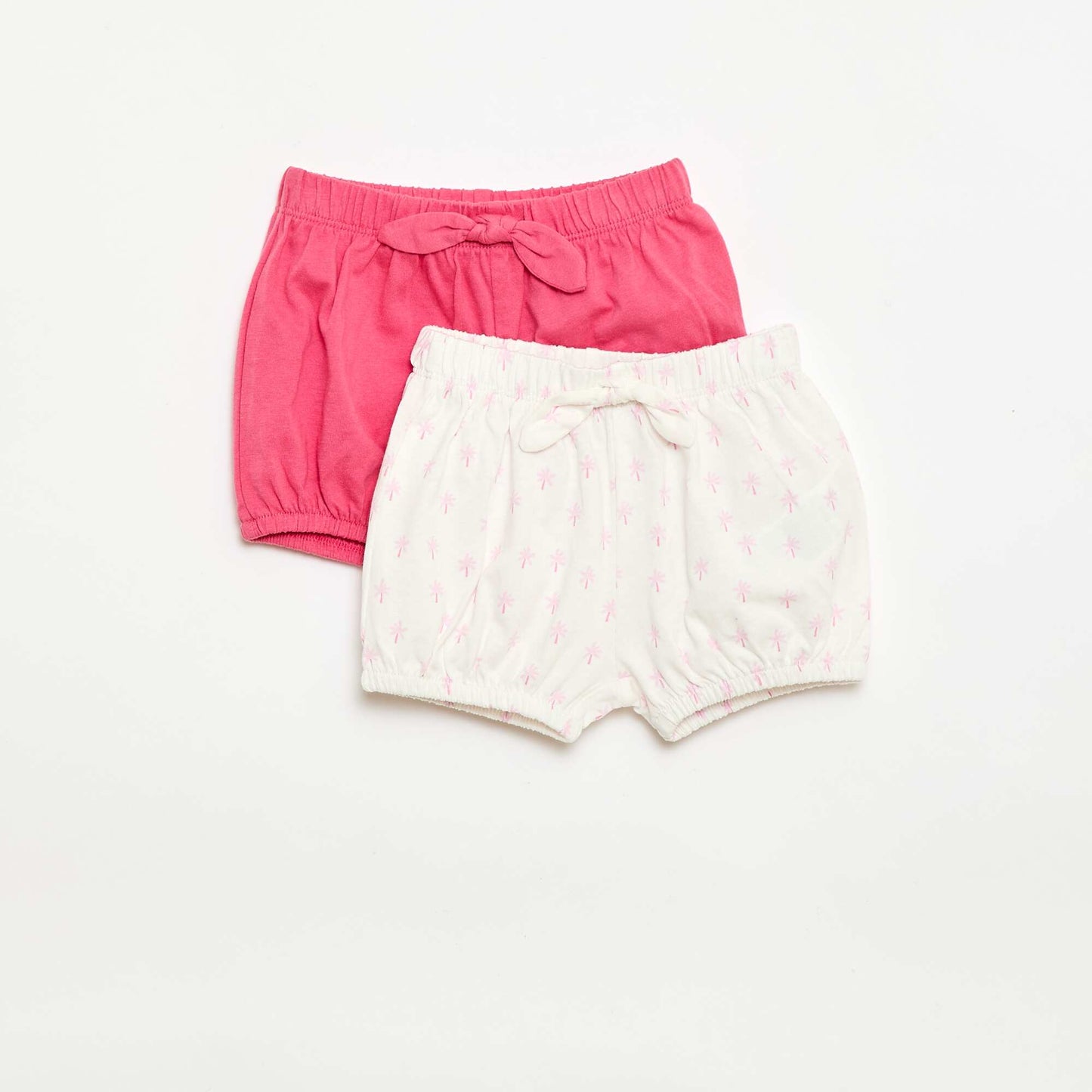 2-pack shorts with decorative bows WHITE