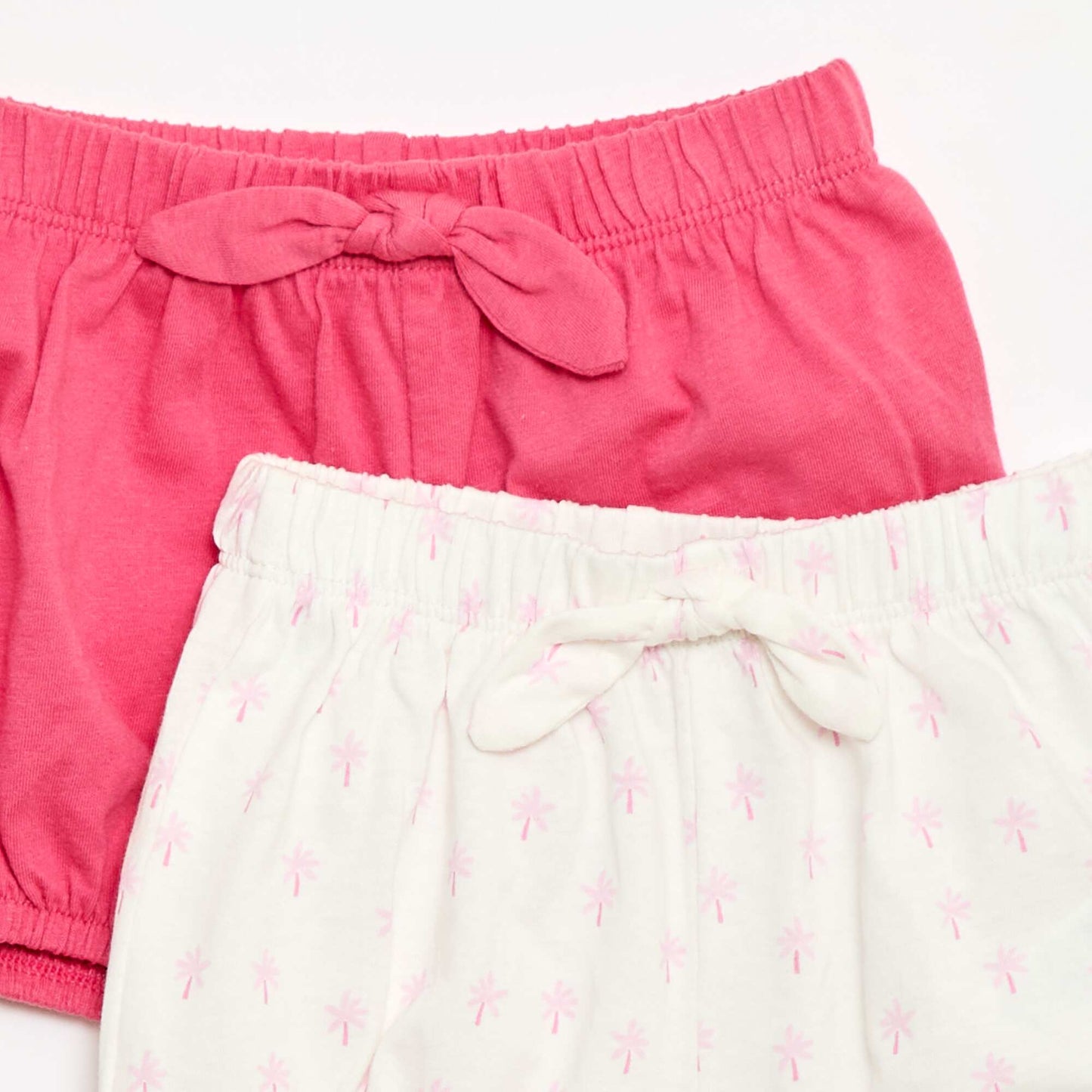 2-pack shorts with decorative bows WHITE