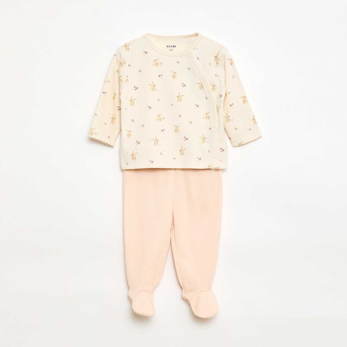Fleece Pajama Set - 2 Pieces WHITE