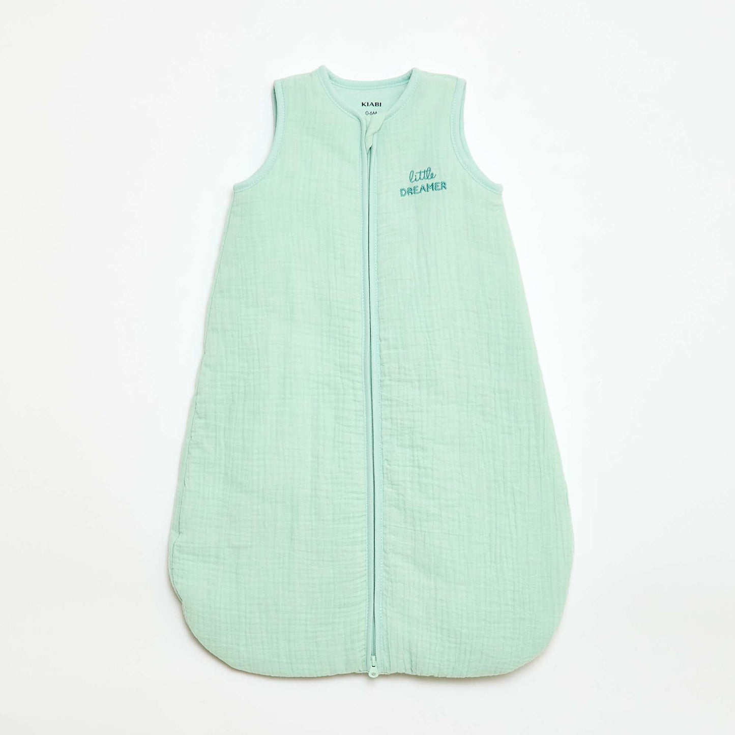 Sleeveless Zipped Cotton Sleep Sack BLUE