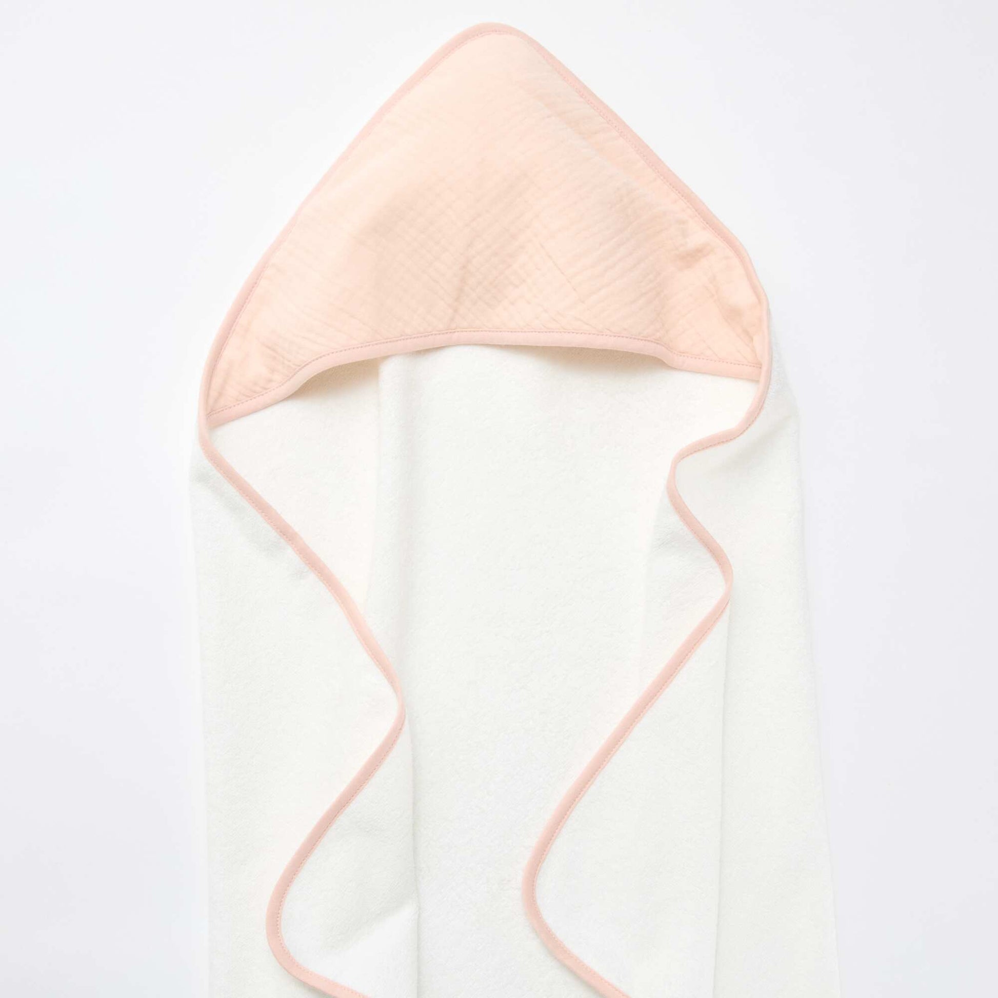 Cotton Baby Bath Cape 62 x 104 cm PINK