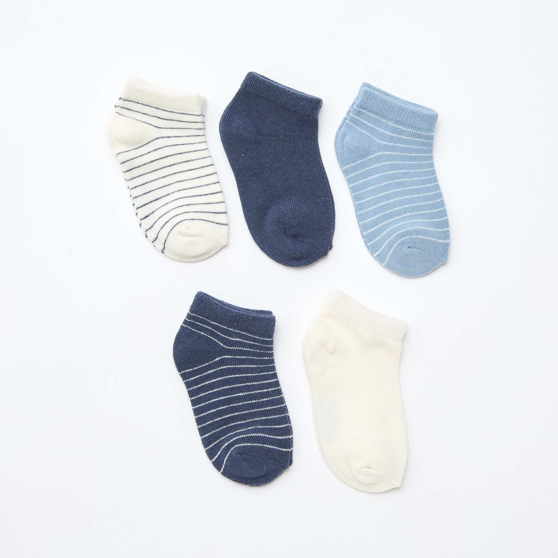 5-Pack of Invisible Socks BLUE