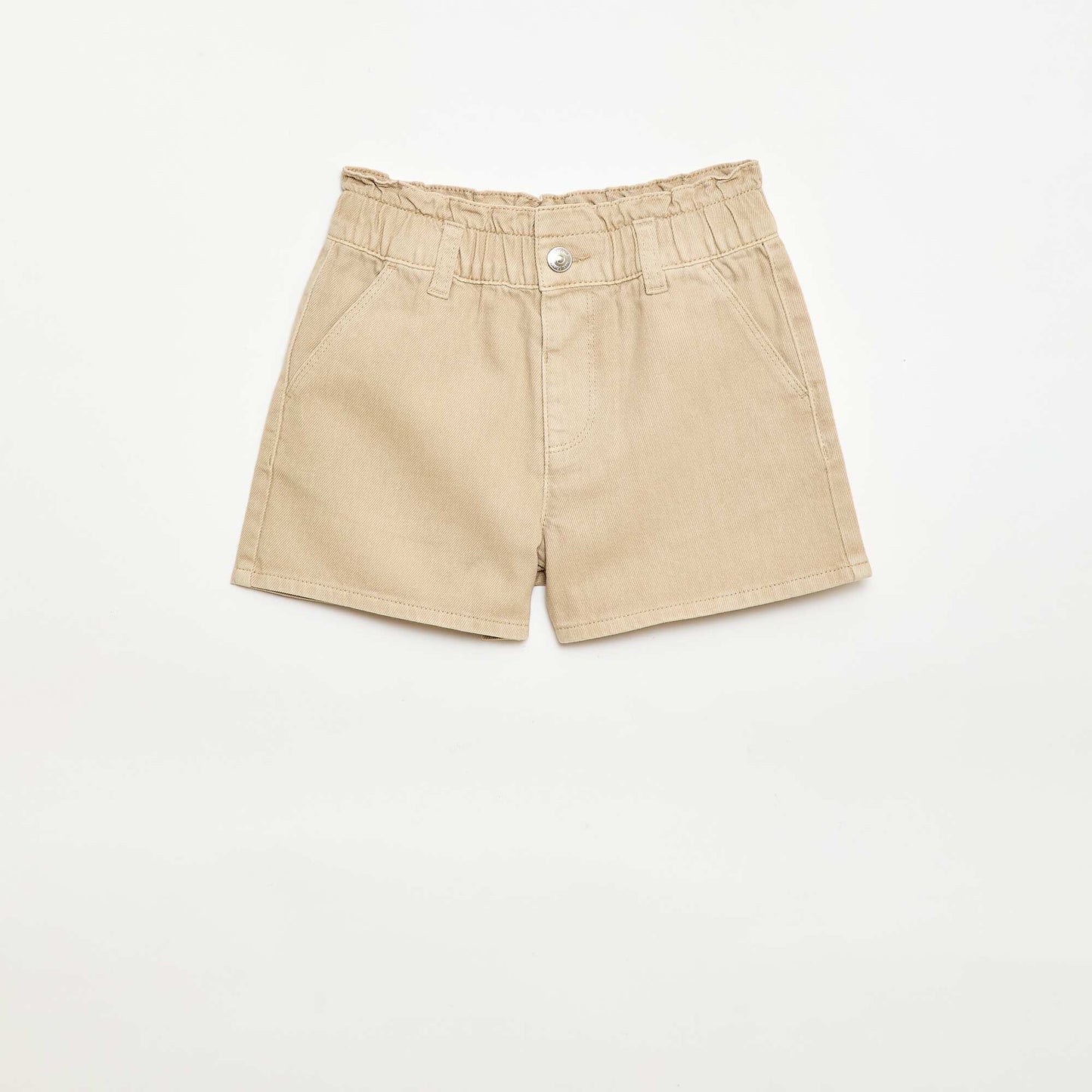 Plain Twill Shorts BEIGE