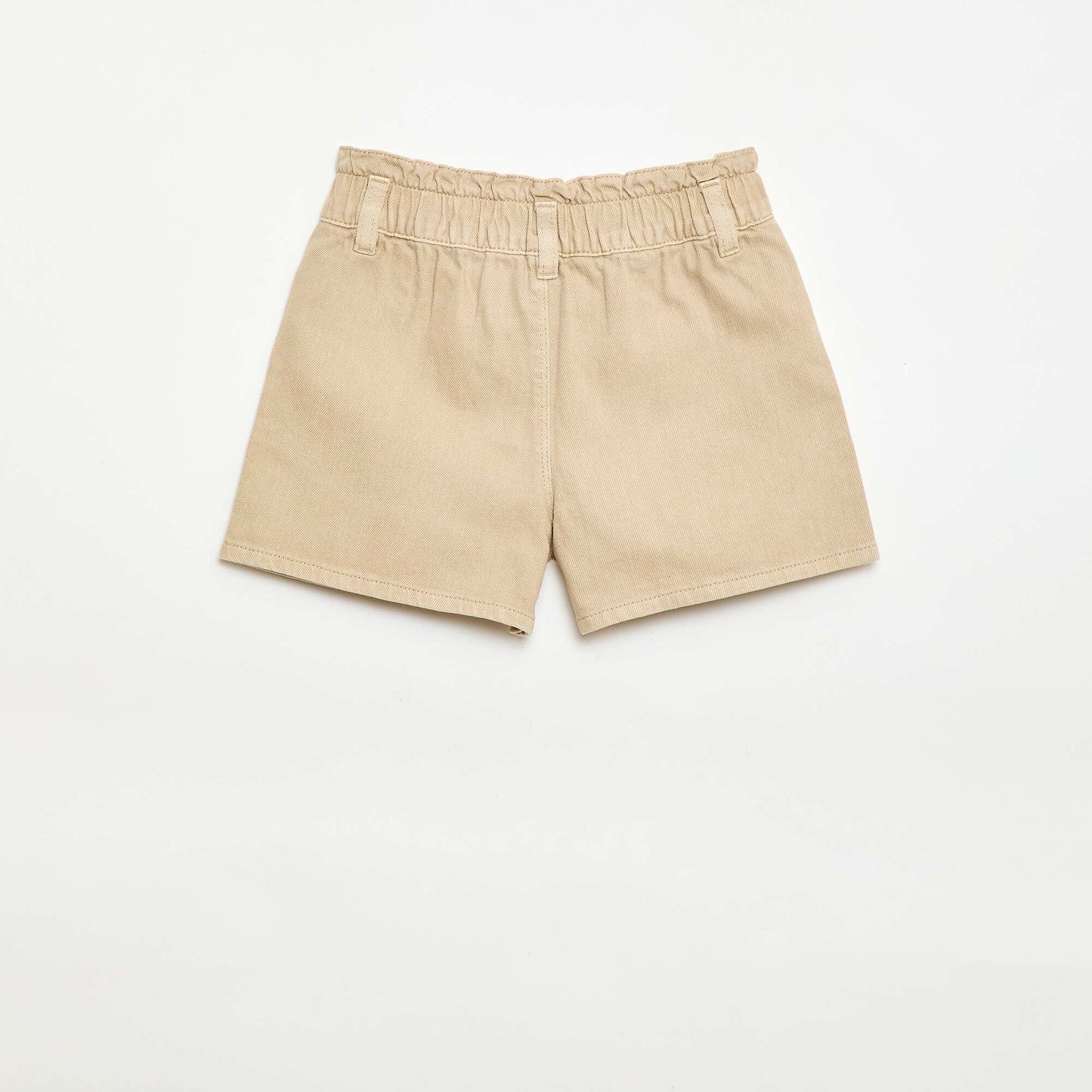 Plain Twill Shorts BEIGE