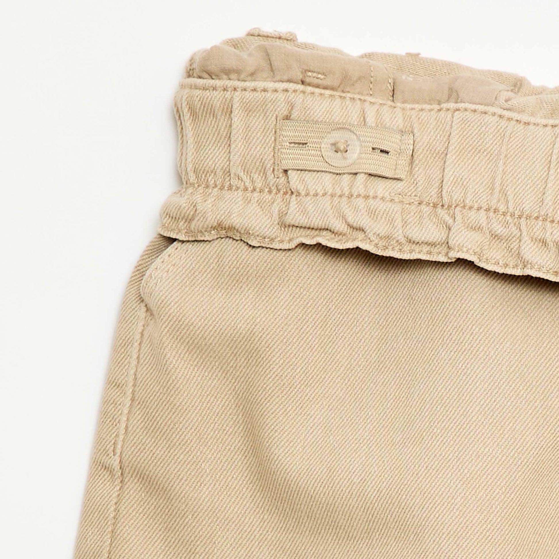 Plain Twill Shorts BEIGE