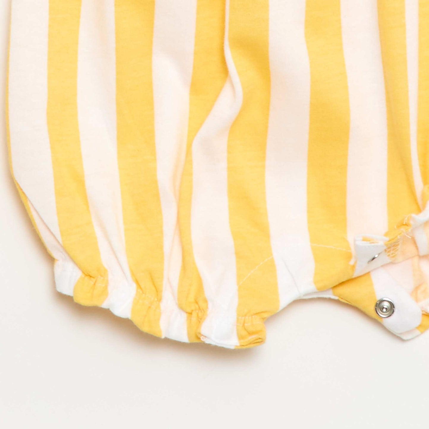 Printed Cotton Jersey Romper YELLOW