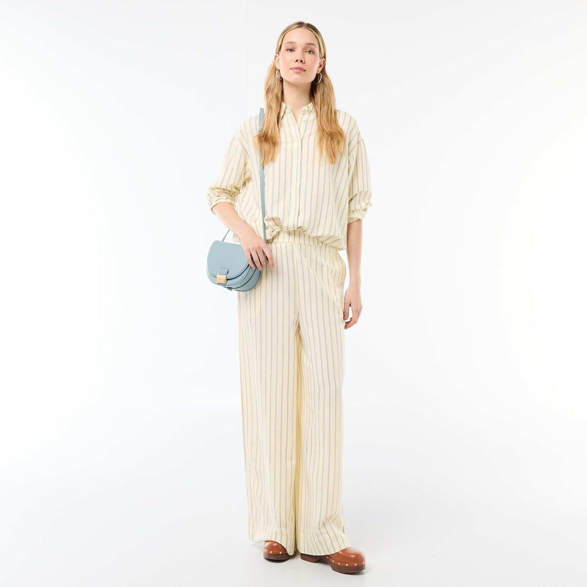 Linen Blend Shirt YELLOW