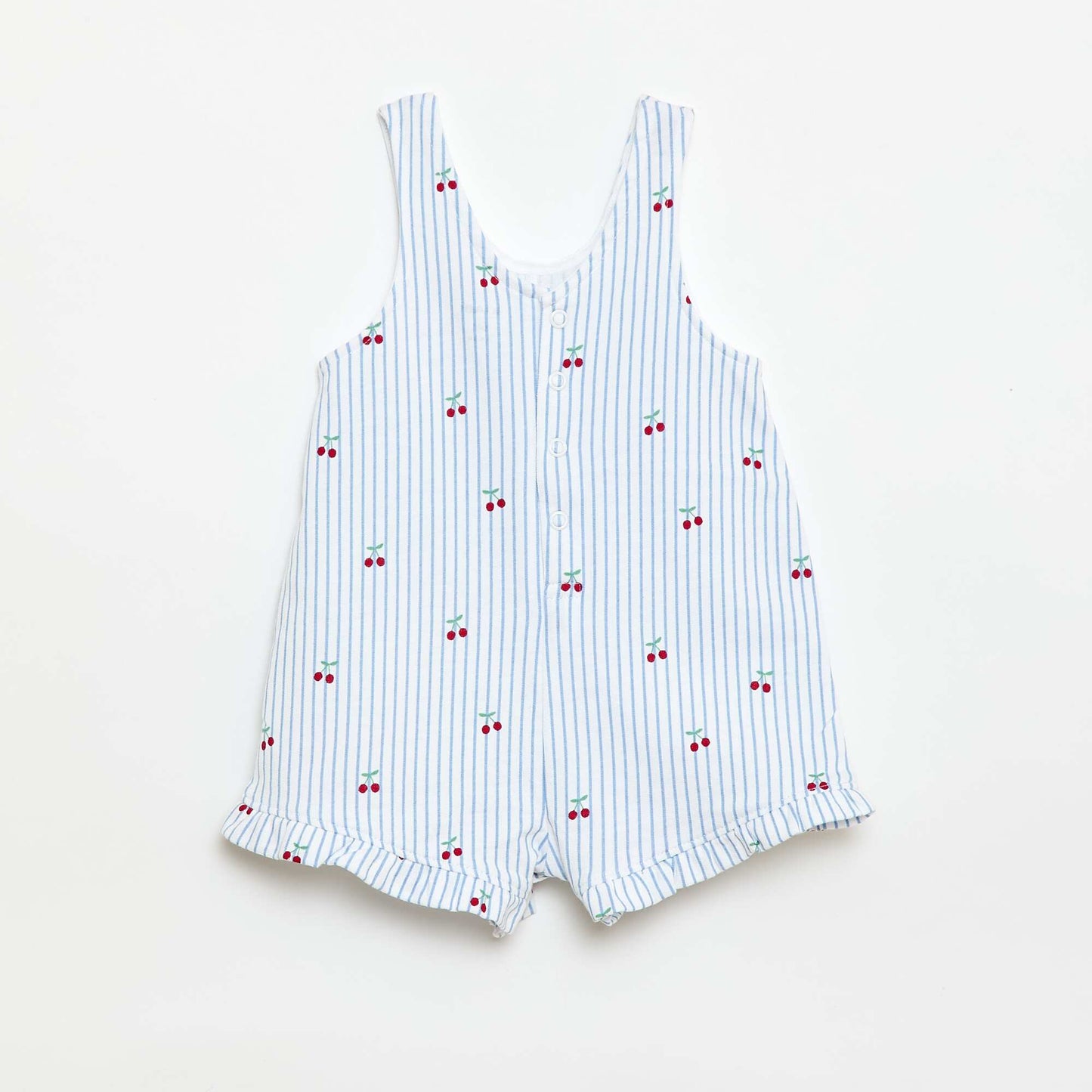 2-Piece T-shirt + Playsuit Set WHITE