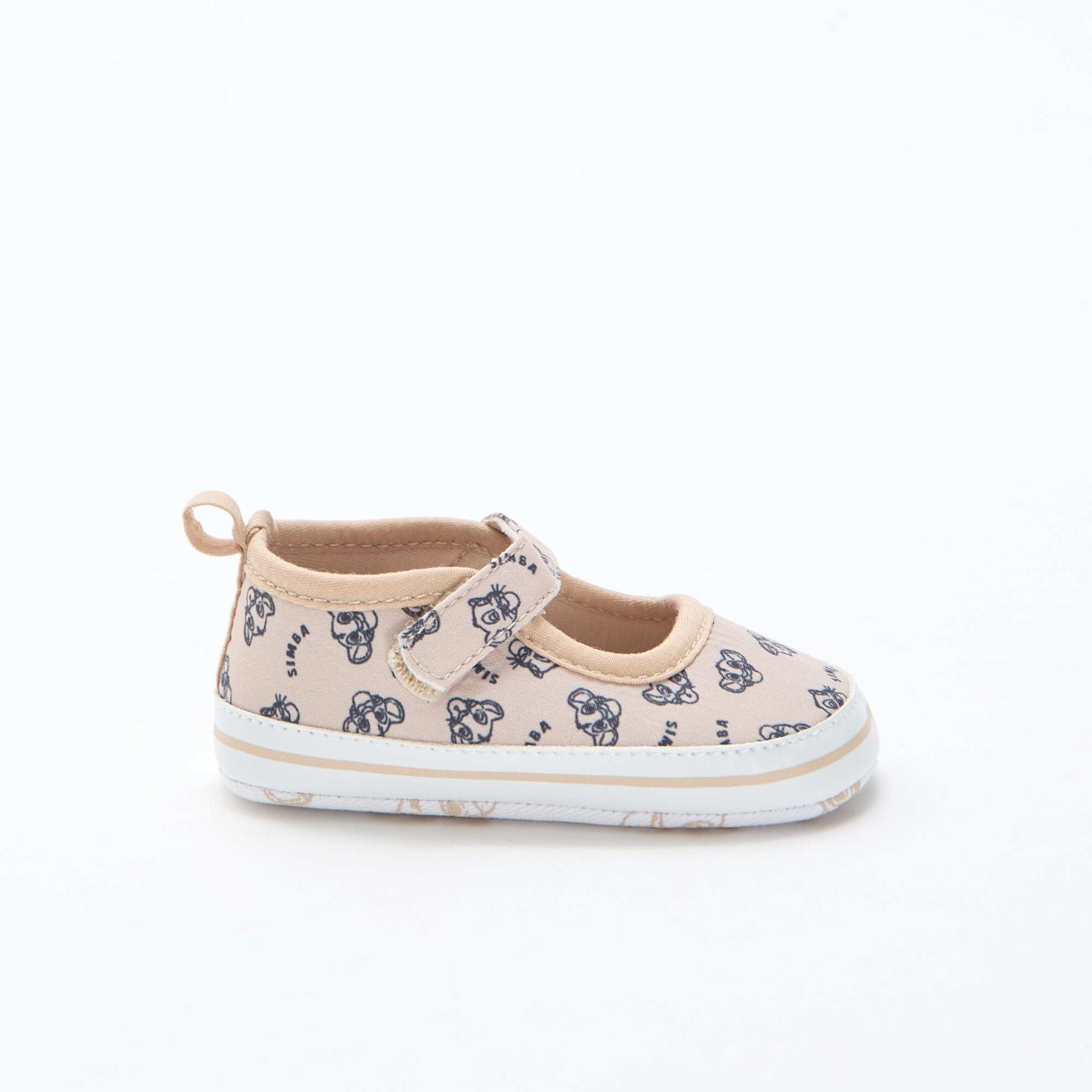 Disney' Ballerina Flats with Hook-and-Loop Fastener BEIGE