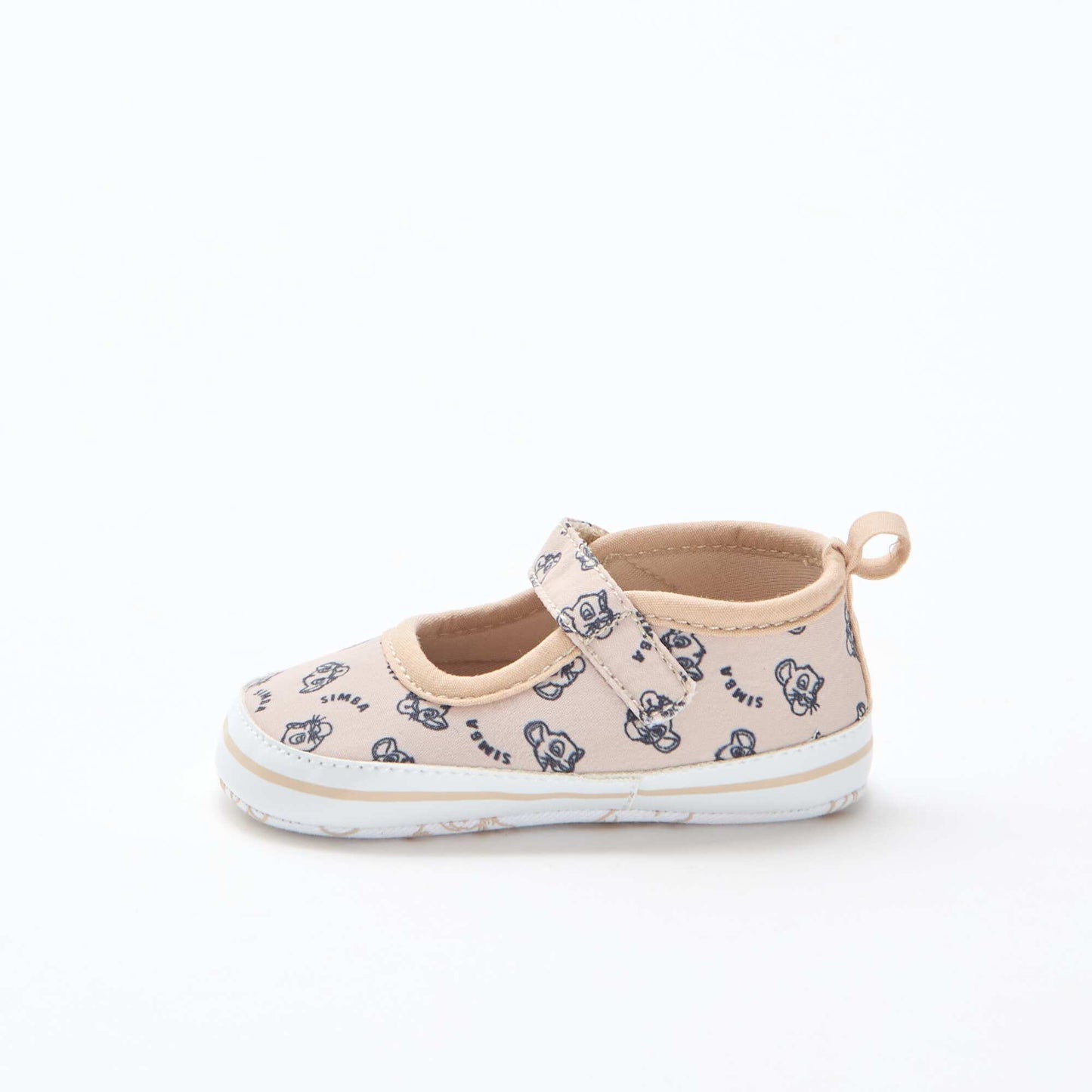 Disney' Ballerina Flats with Hook-and-Loop Fastener BEIGE