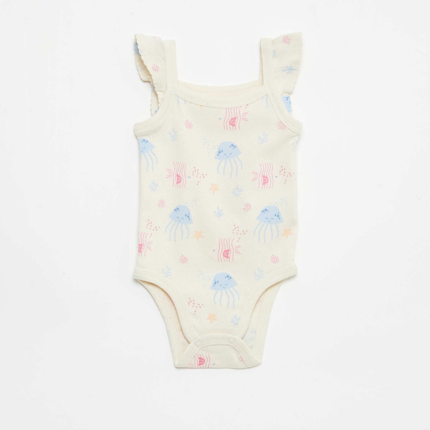 3-Pack Sleeveless Bodysuits BEIGE