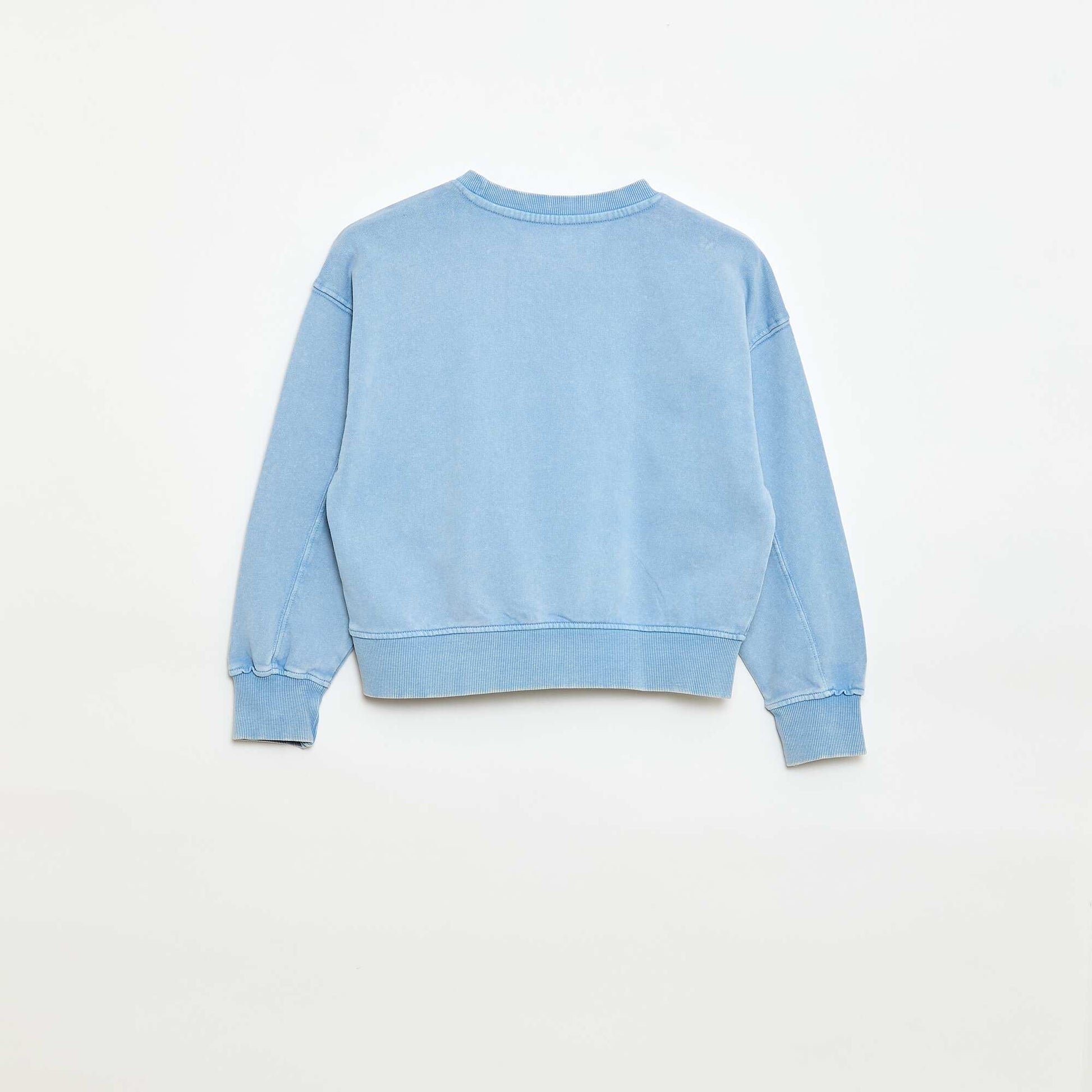 Campus-Style Sweatshirt BLUE