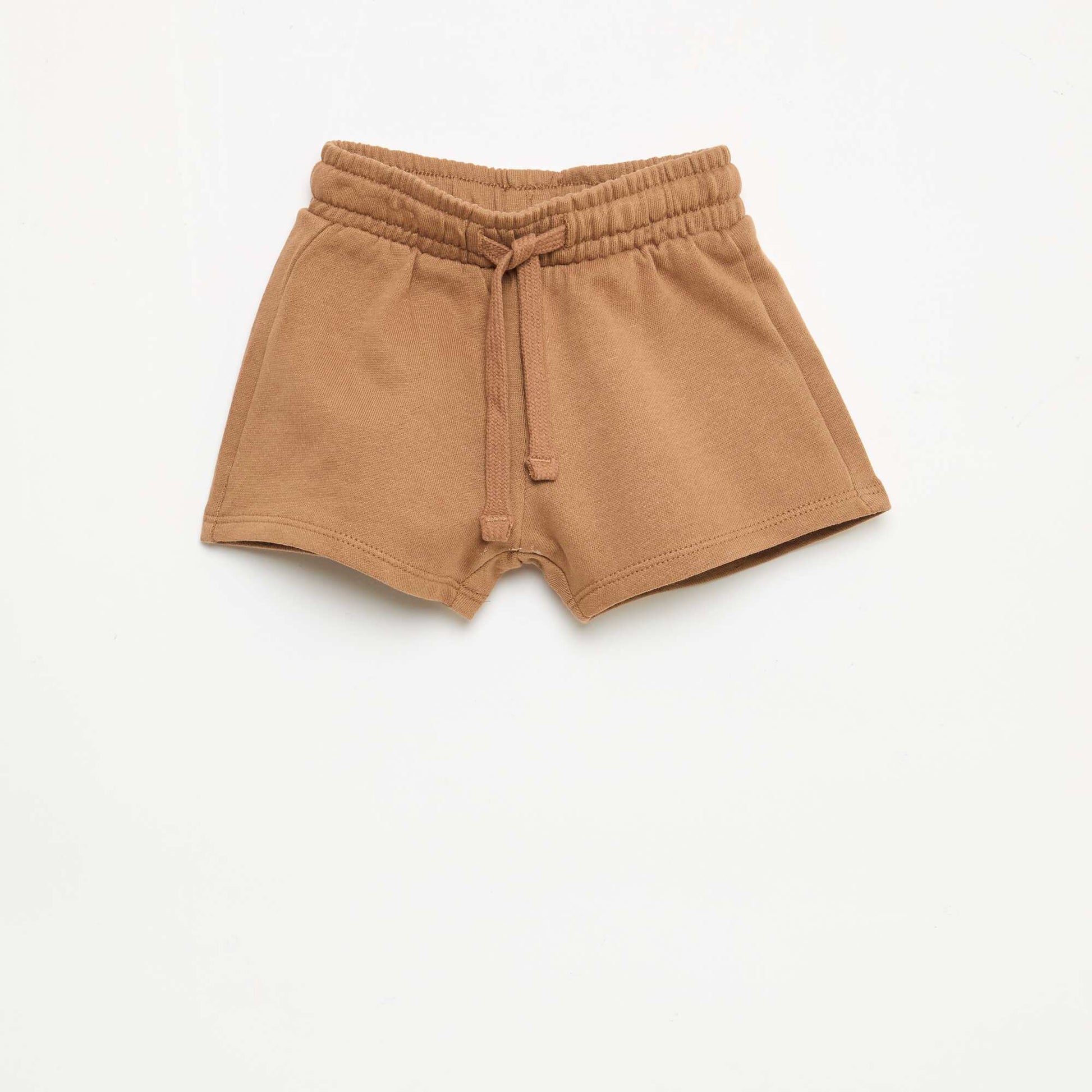Unbrushed Fleece Shorts BEIGE