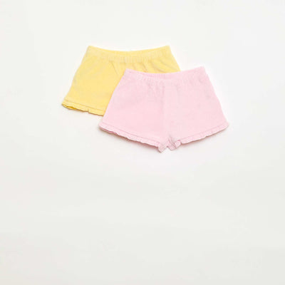 Yellow Ruffle Terry Short Set FAM4003301-Shorts – Kiabi Albanie