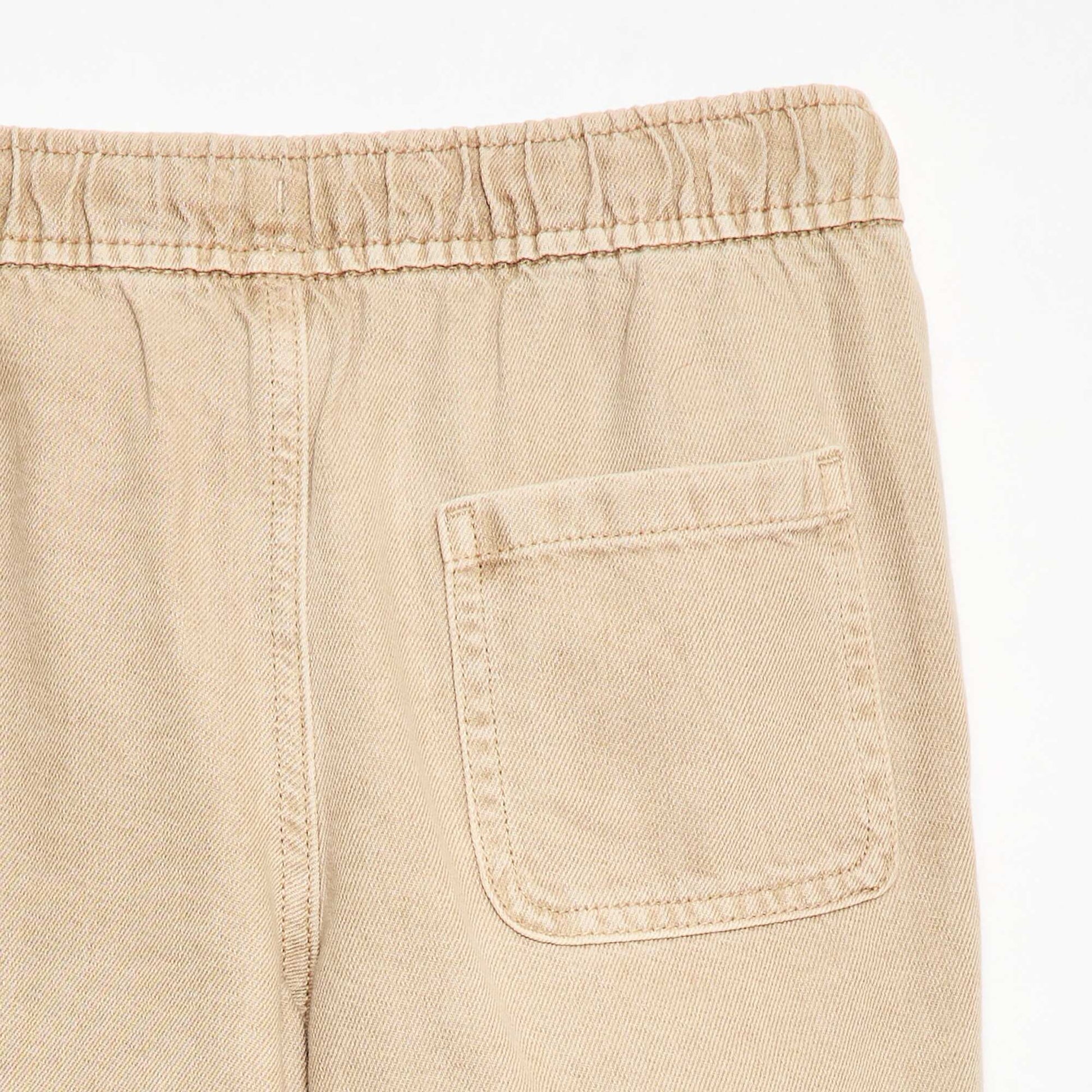 Twill Bermuda Shorts BEIGE