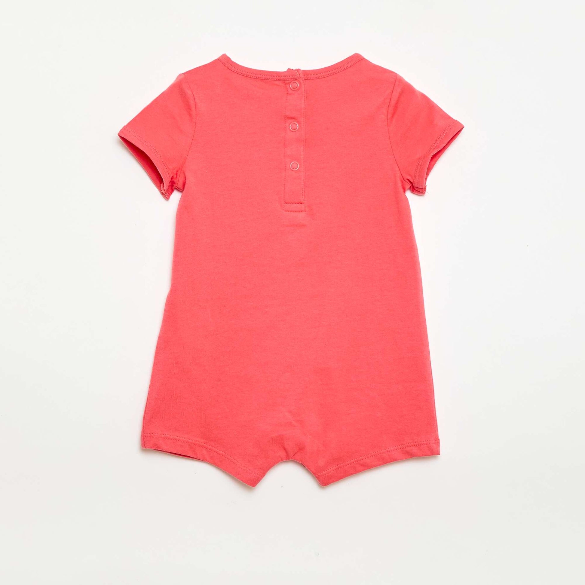 2-Pack of Short Jersey Rompers WHITE