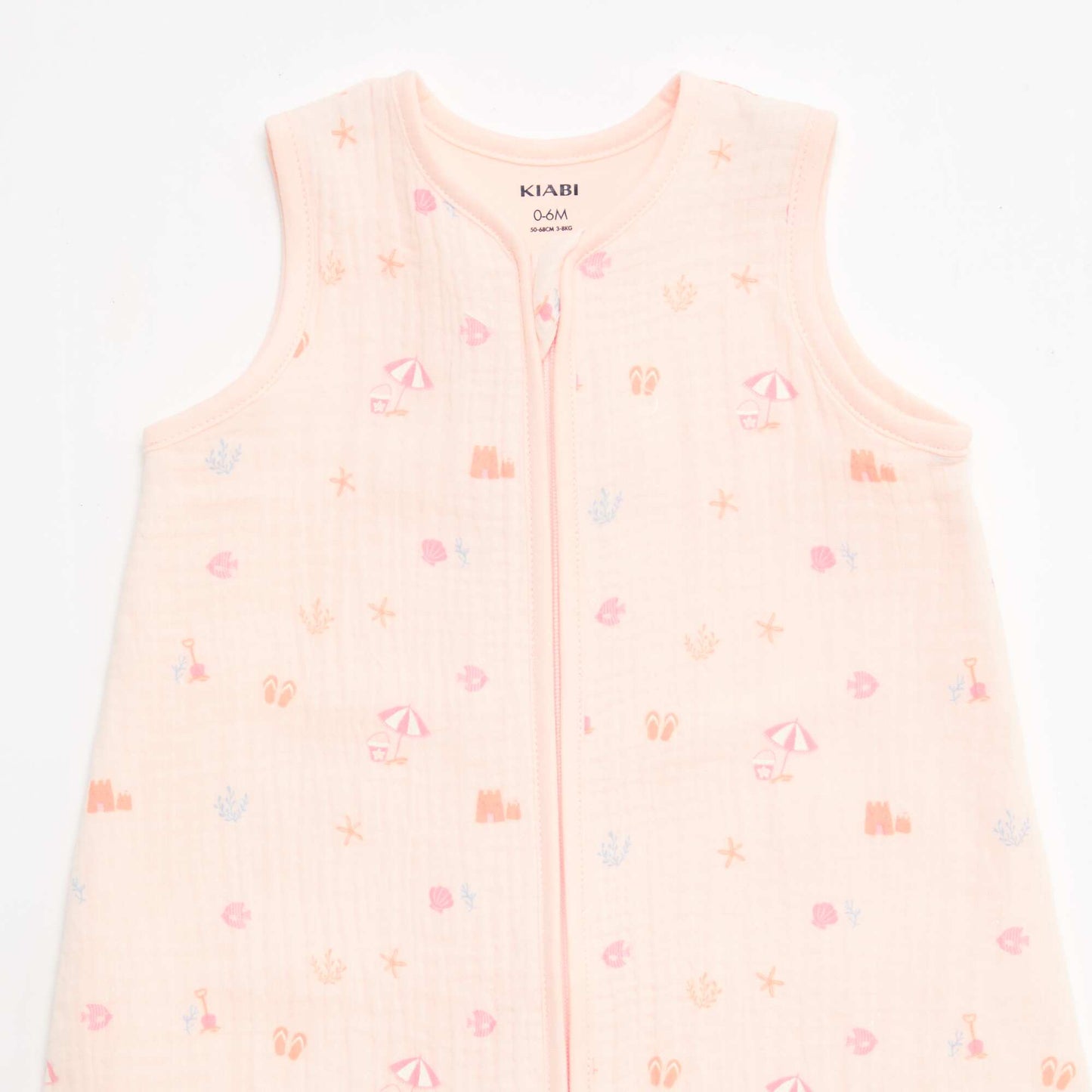 Sleeveless Animated Cotton Gauze Sleep Sack TOG 1 PINK