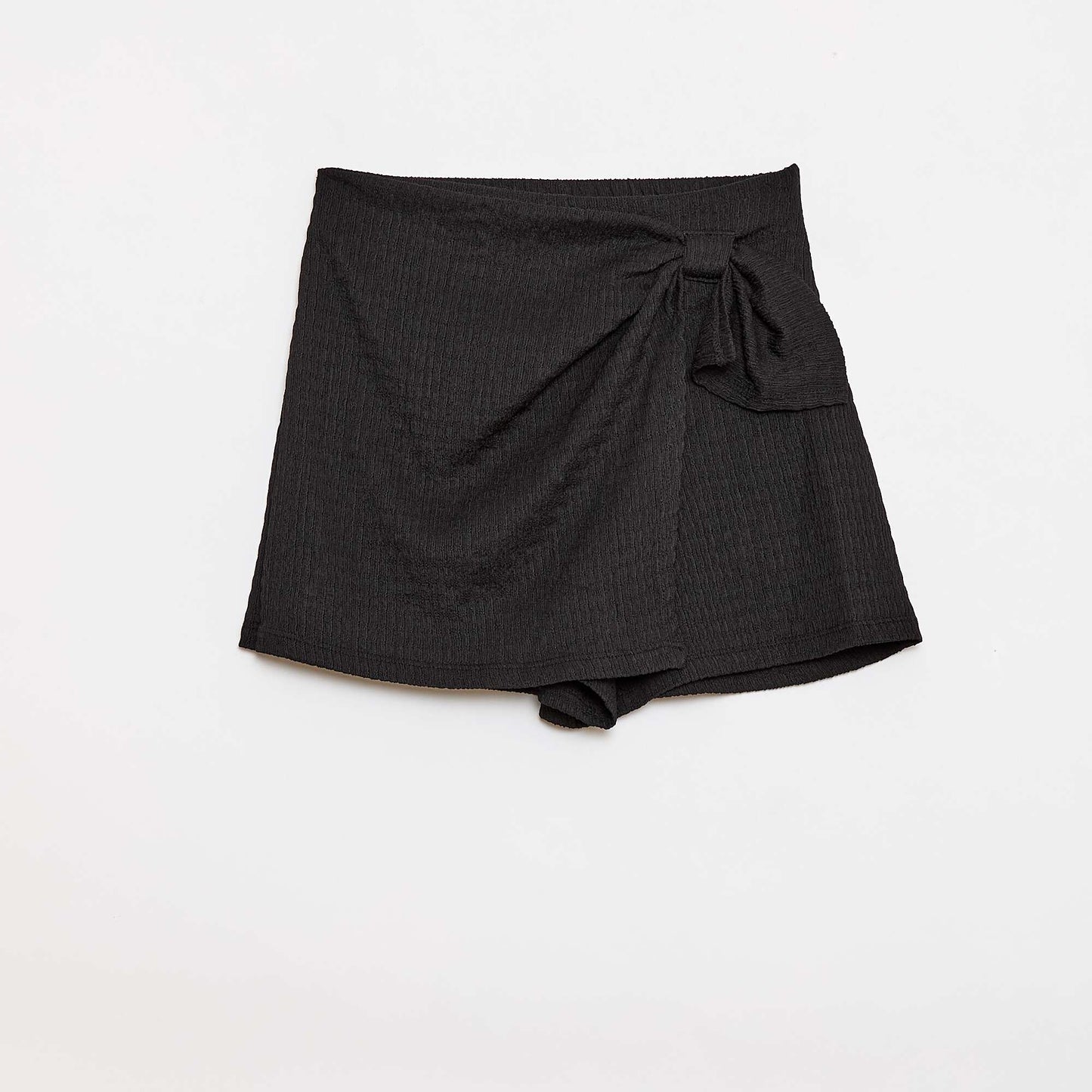 Solid Lightweight Knit Skort BLACK