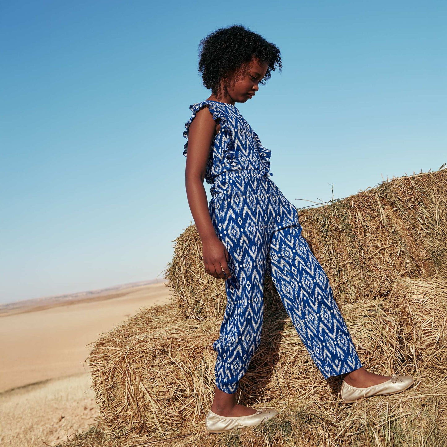 Patterned Jumpsuit BLUE
