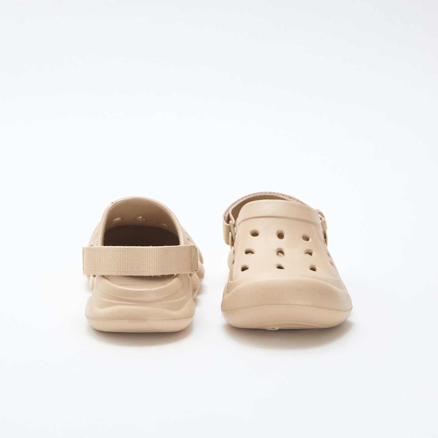 Closed-Toe Beach Mules BEIGE