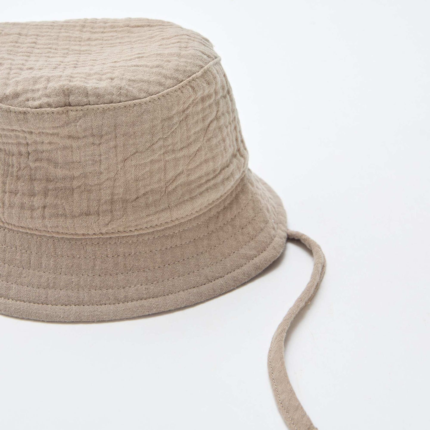 Cotton Gauze Bucket Hat BROWN