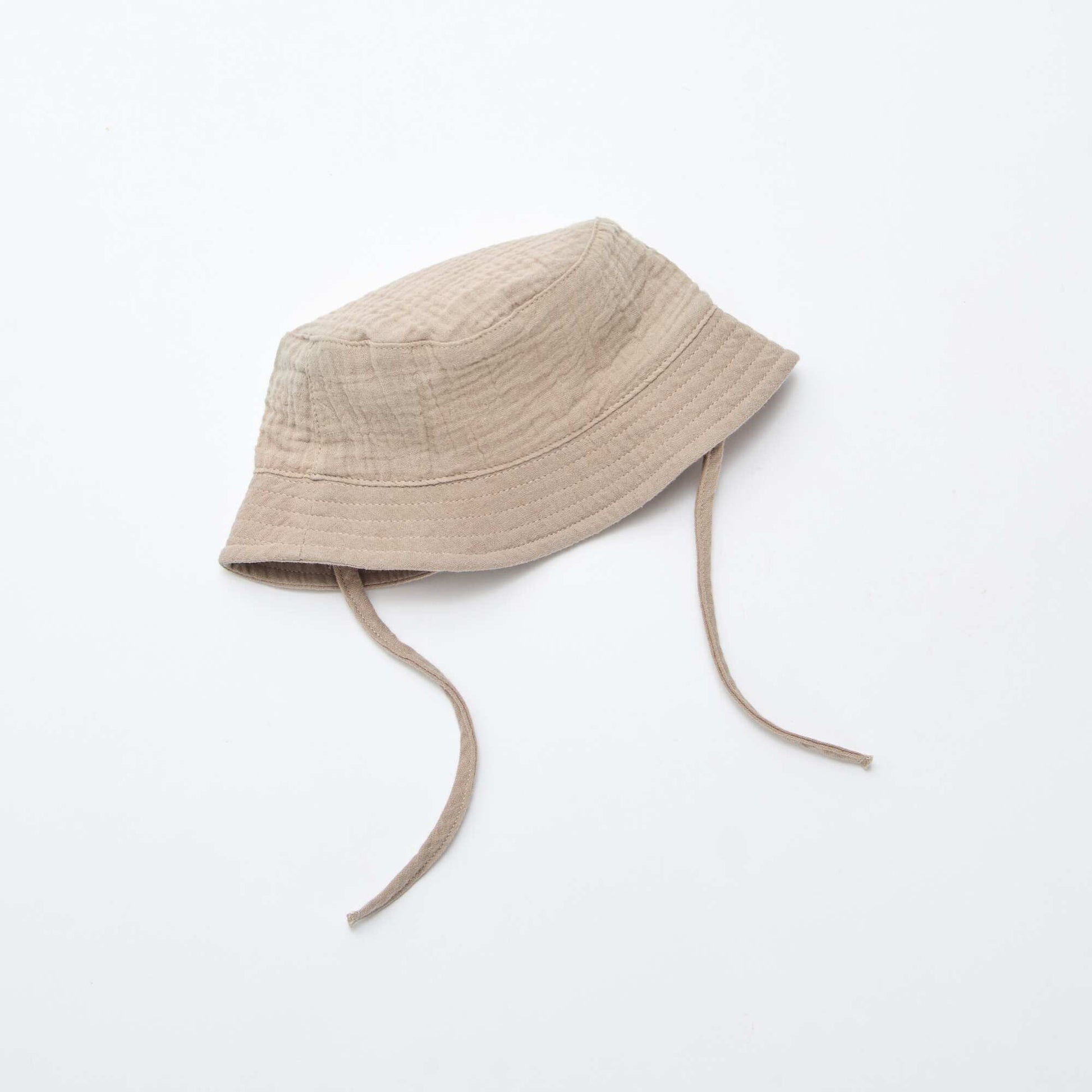 Cotton Gauze Bucket Hat BROWN