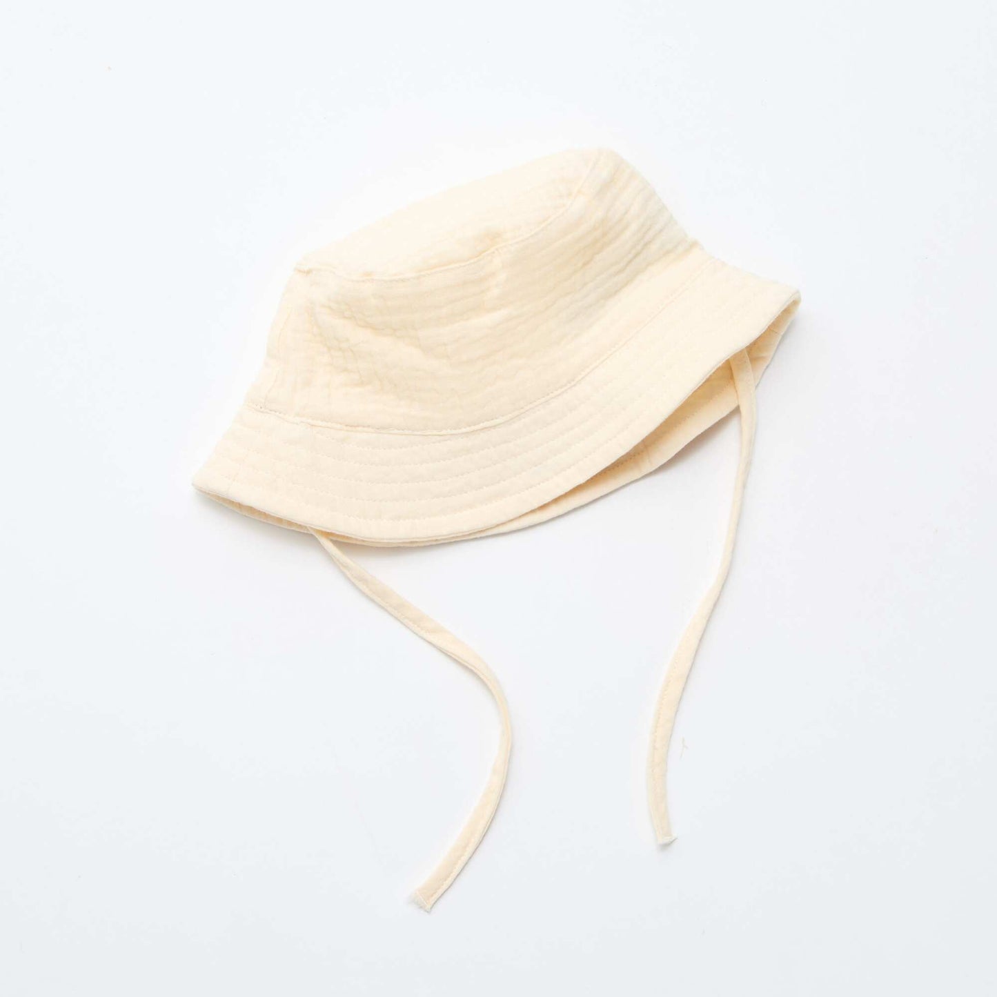 Cotton Gauze Bucket Hat WHITE