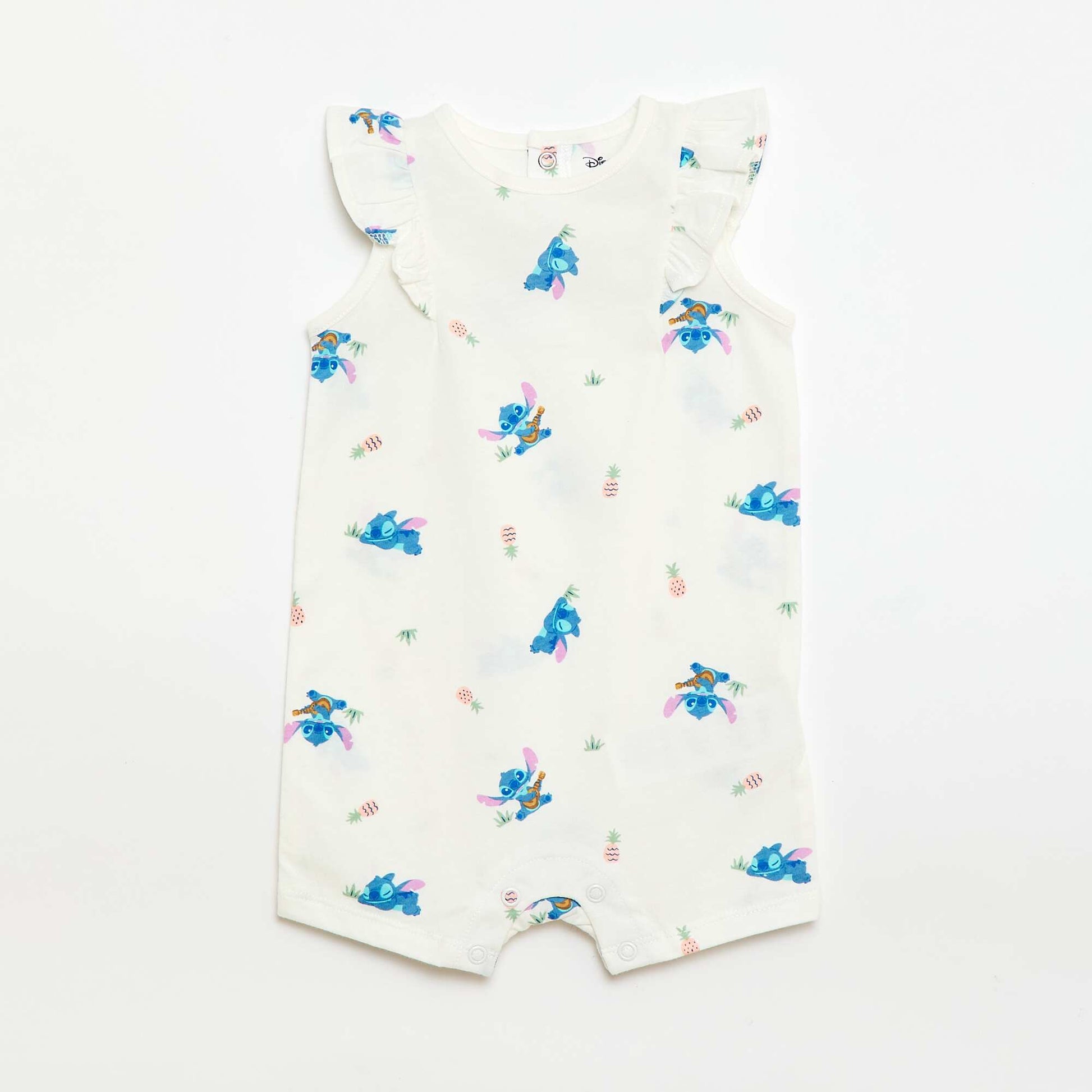Set of 2 'Stitch' 'Disney' sleeveless rompers WHITE