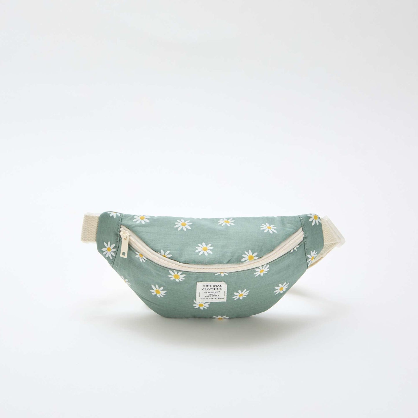 Floral All-Over Print Cotton Belt Bag GREEN