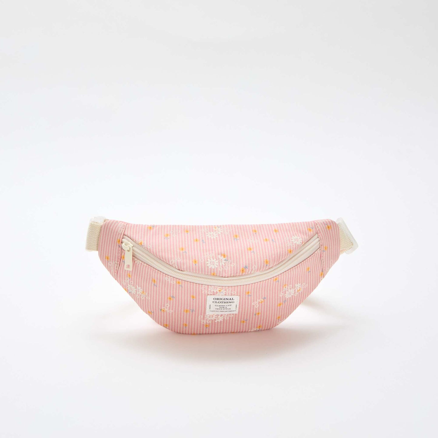 Floral All-Over Print Cotton Belt Bag PINK