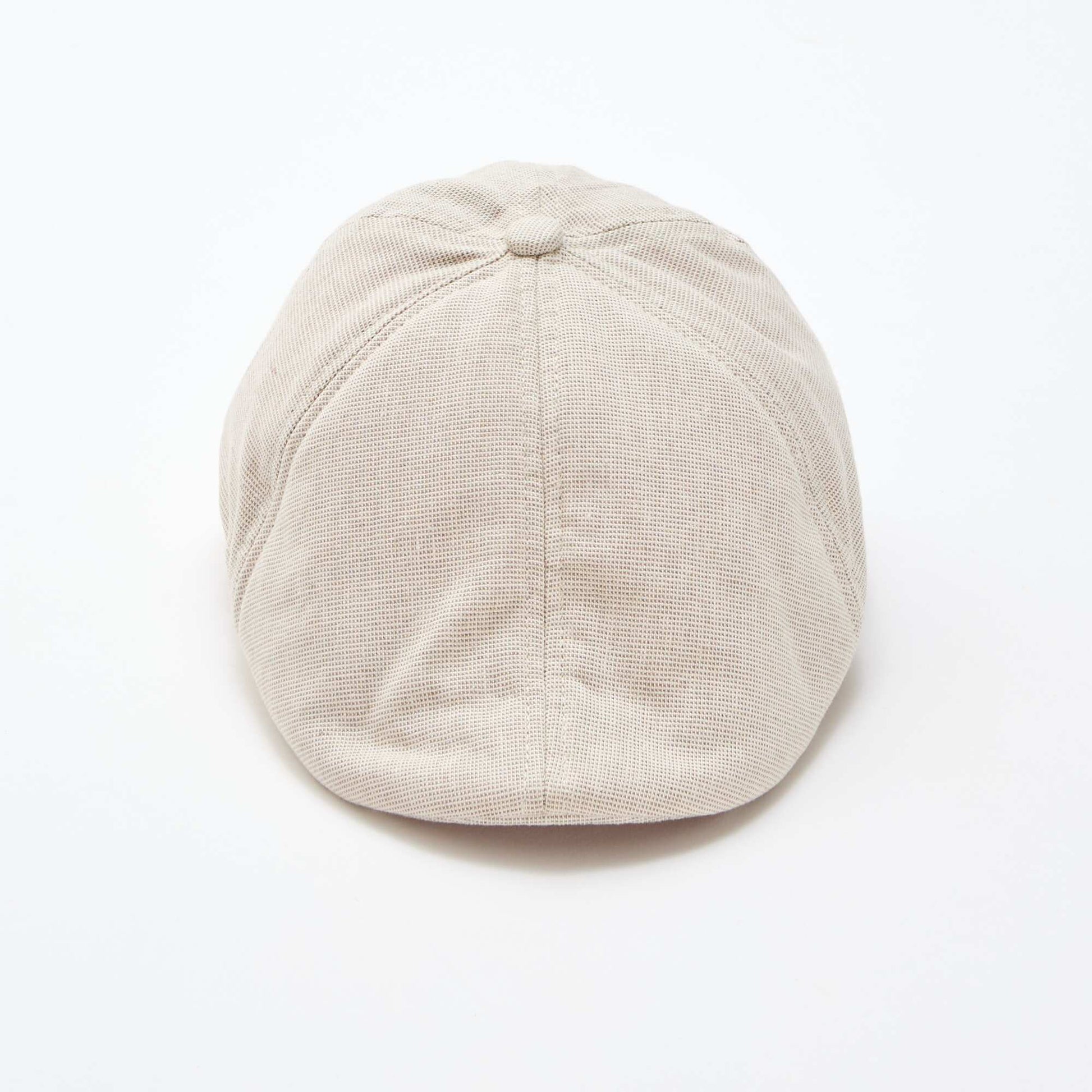 Cotton and Linen Newsboy Cap BEIGE