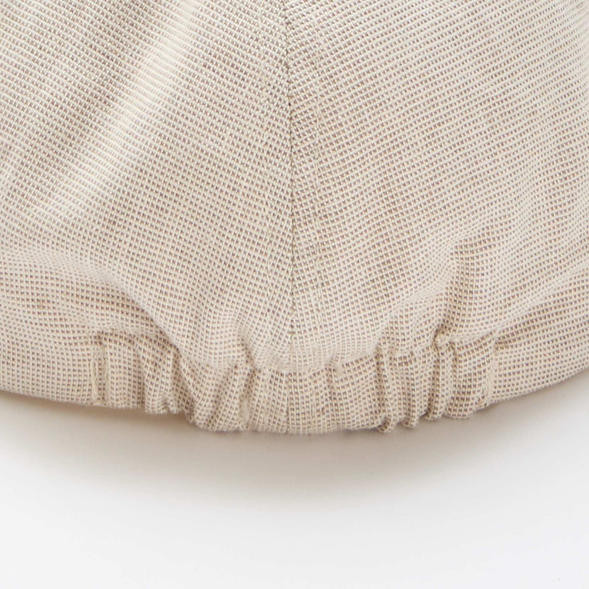 Cotton and Linen Newsboy Cap BEIGE