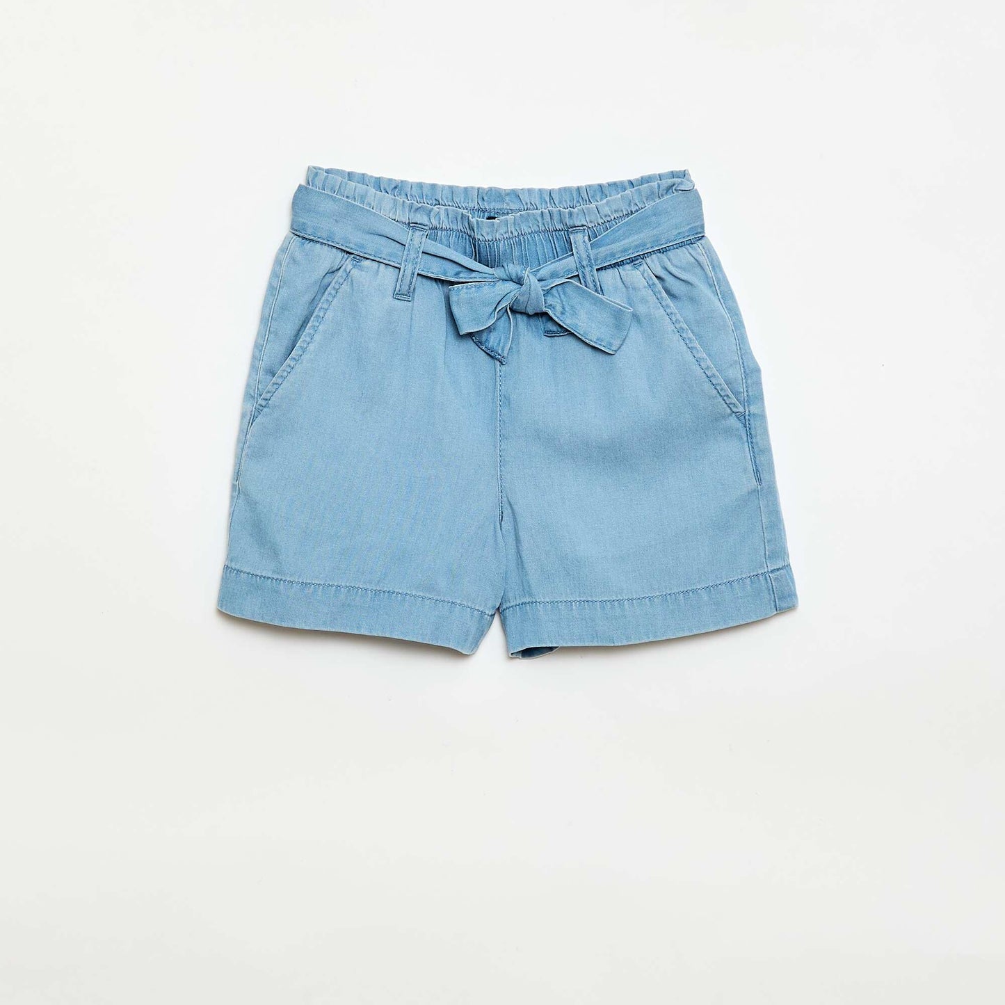 Tie-Waist Shorts BLUE