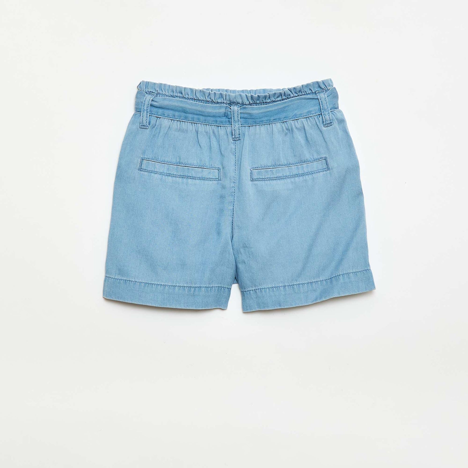Tie-Waist Shorts BLUE